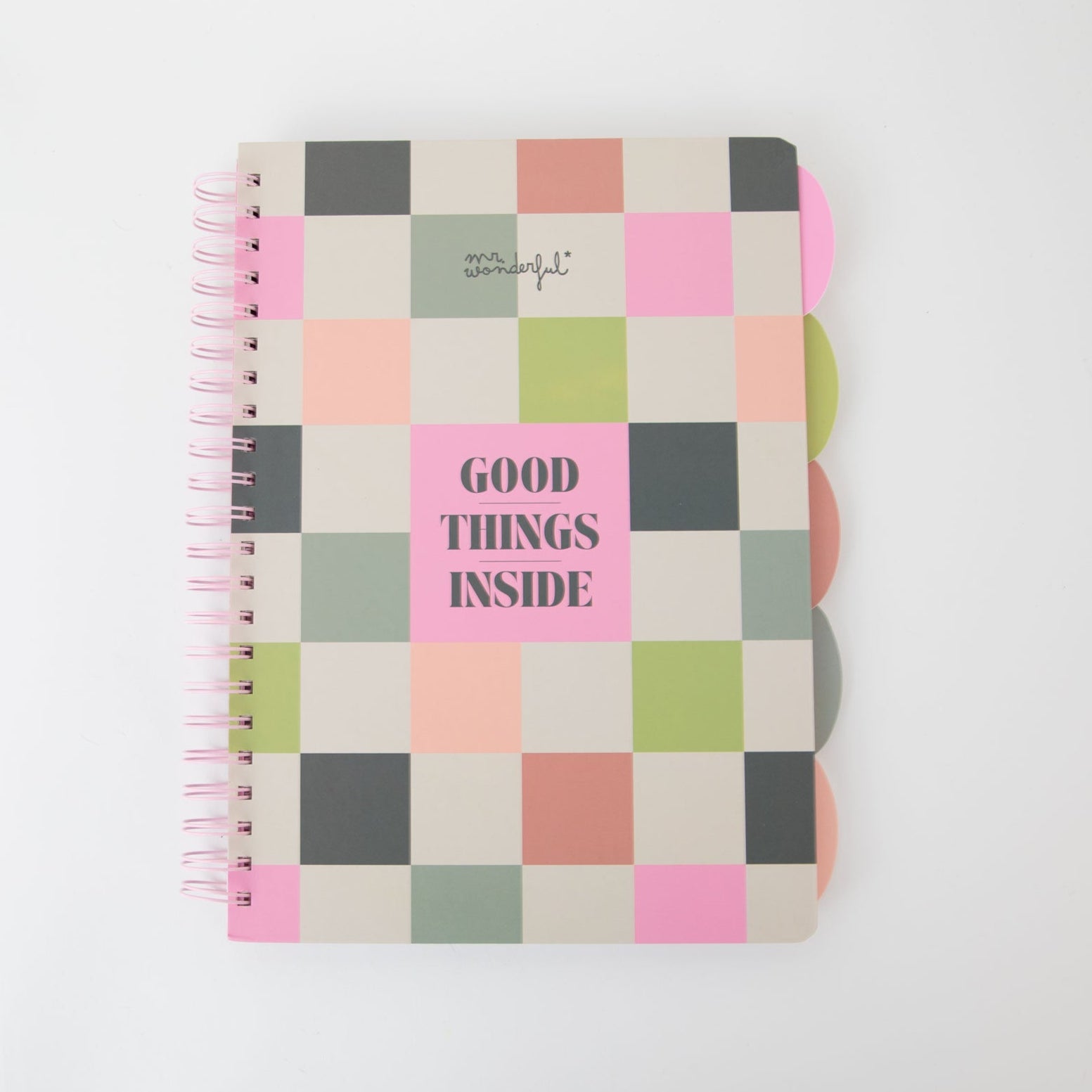 Libreta A4 con separadores laterales - Good things inside