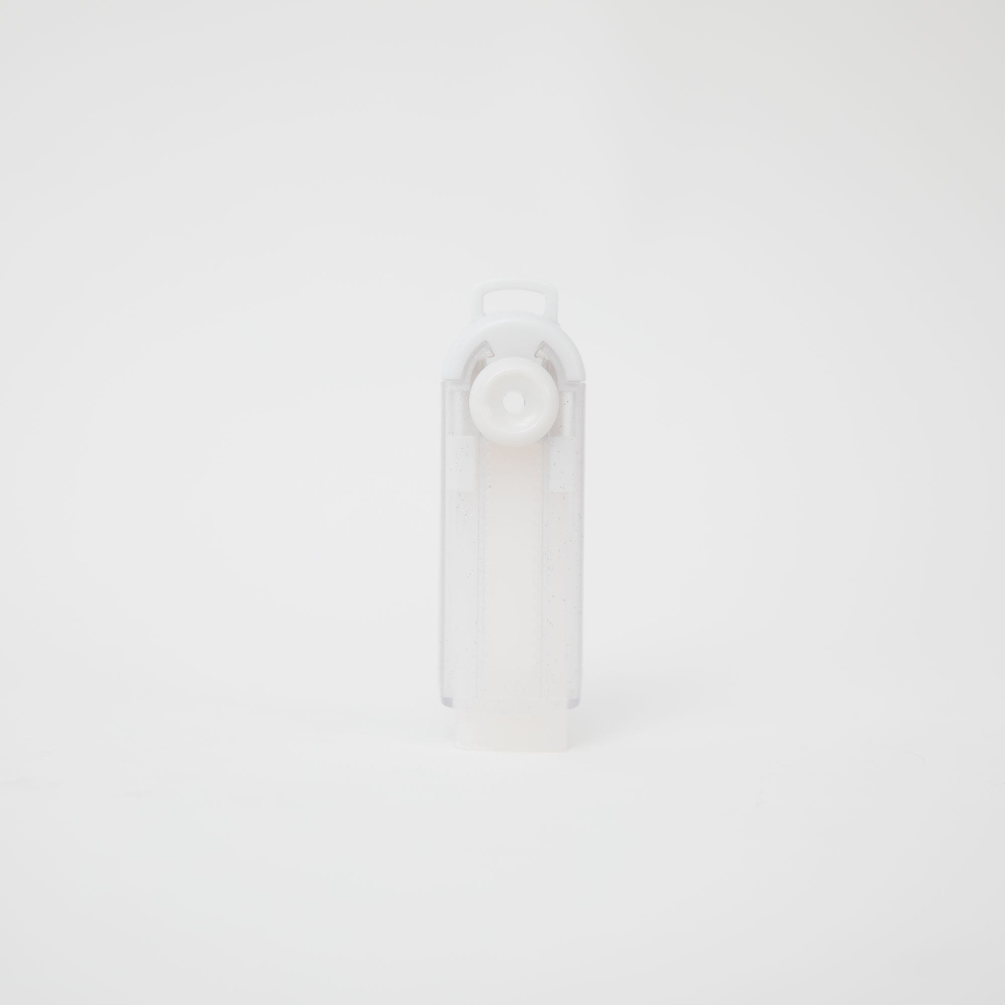 Borracha com dispensador de rodinha – White glitter