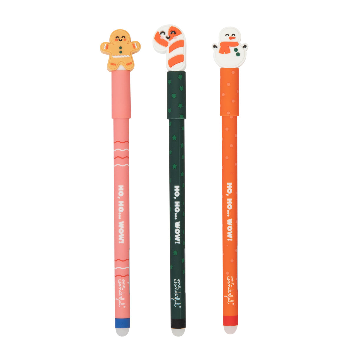 Set de 3 Bolis Borrables Bo-Bo's  make everything you write pure magic - Ho, ho… WOW!.