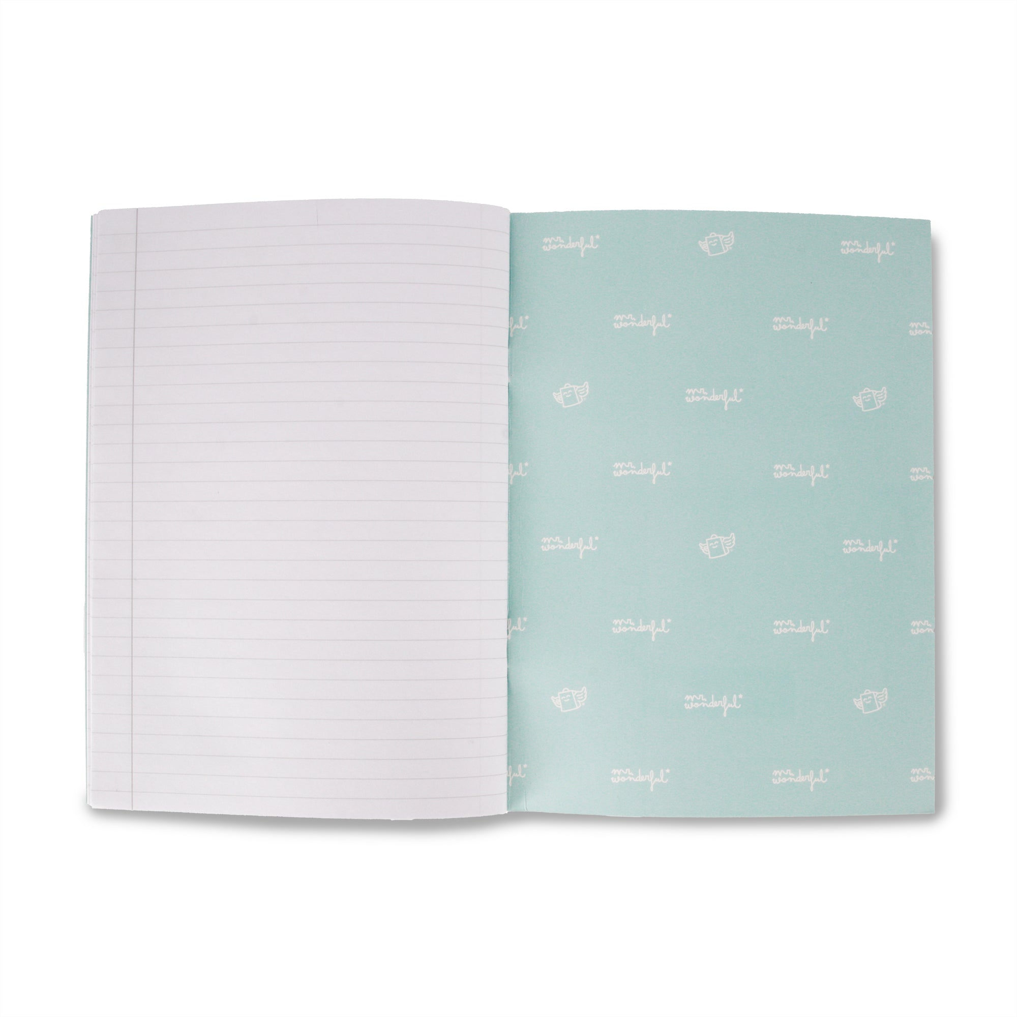 Turquoise A5 notebook 48 sheets - Lined paper