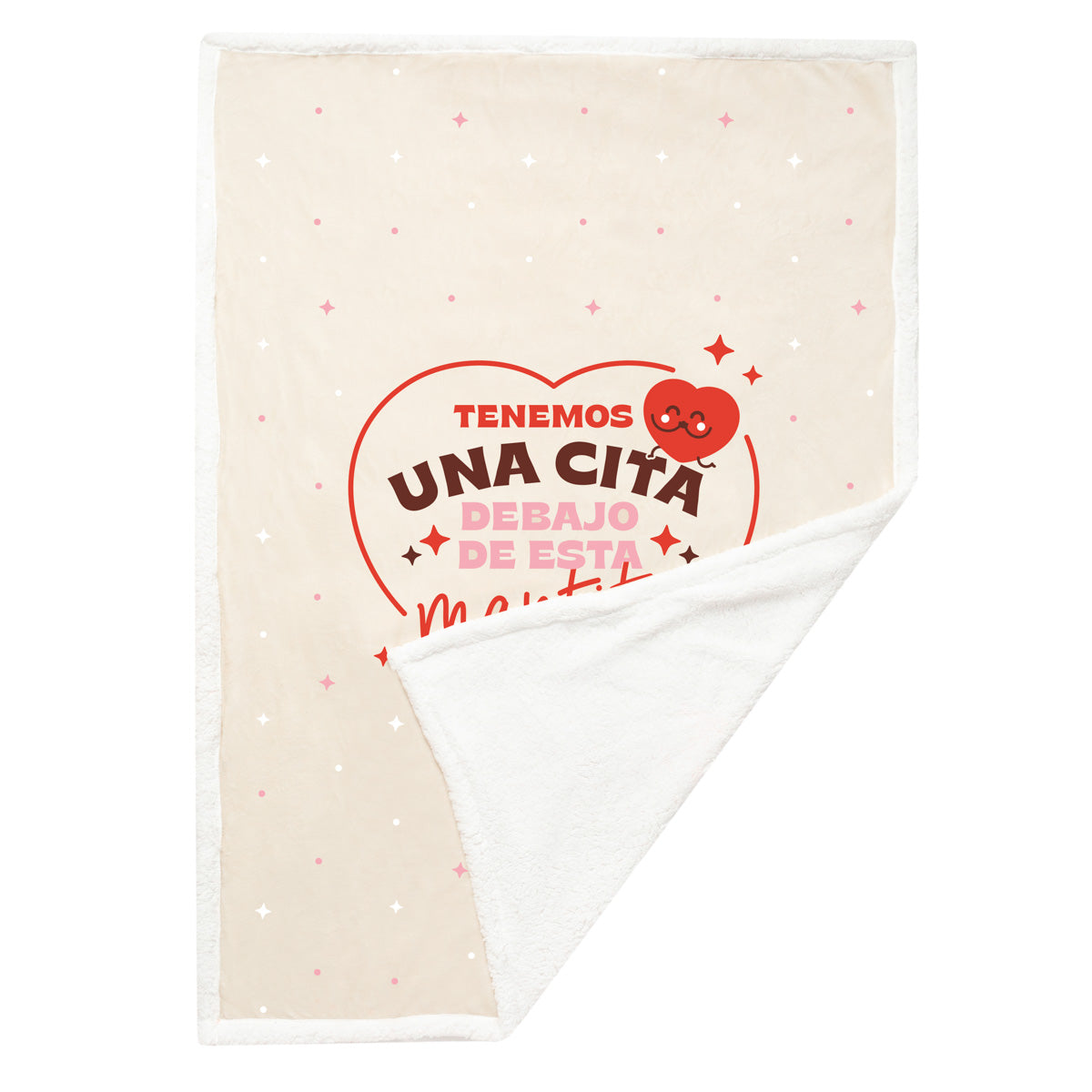 Manta + funda de cojín - Tenemos una cita debajo de esta mantita