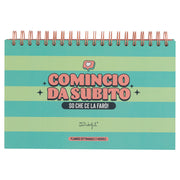 Planner settimanale e mensile - Comincio da subito. So che ce la farò!