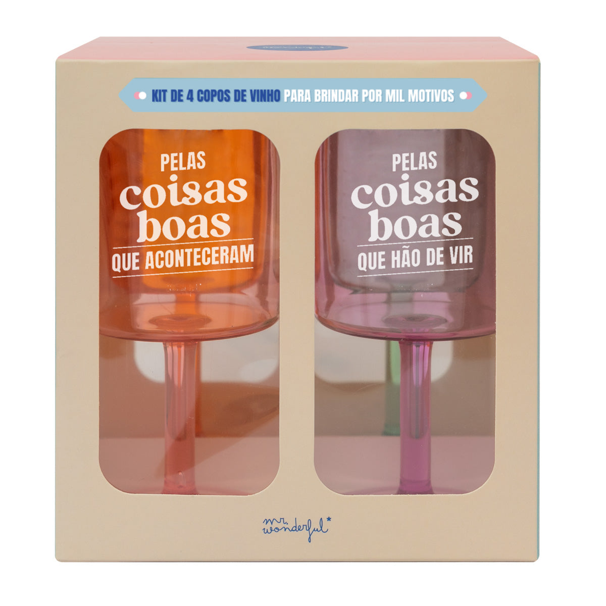 Kit de 4 flocons de vin pour trinquer à mille et une raisons 