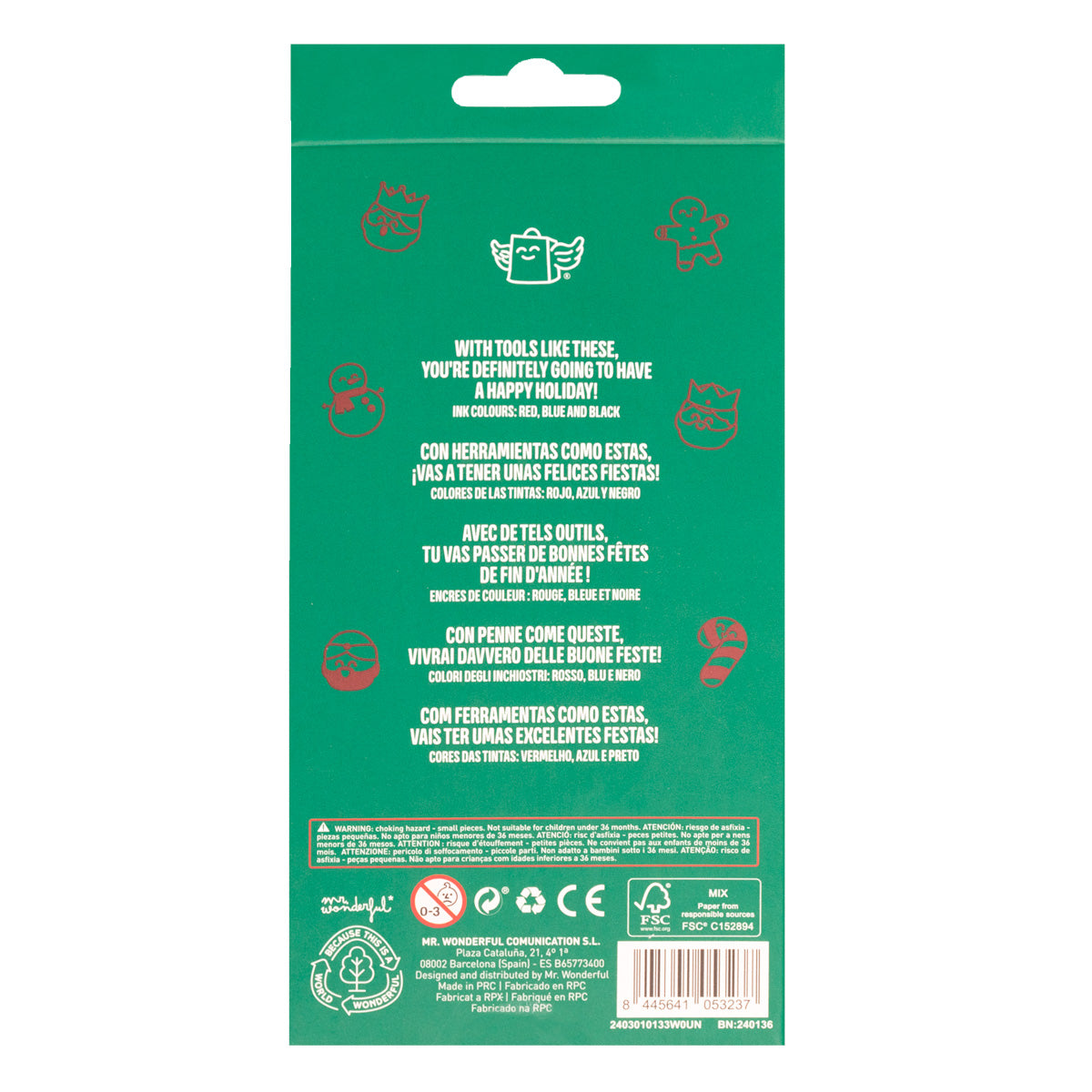 Set de 3 Bolis Borrables Bo-Bo's  make everything you write pure magic - Ho, ho… WOW!.