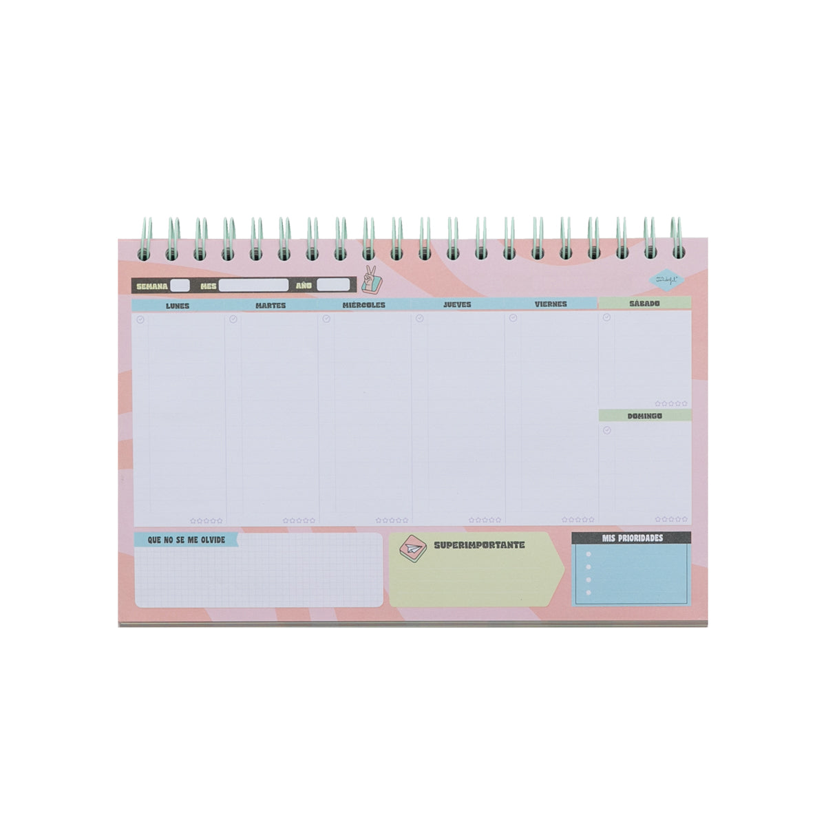 Planificador semanal - Todo controlado y bien organizado