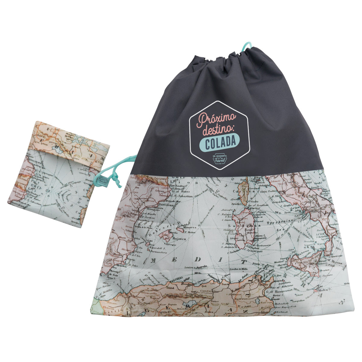 Bolsa plegable de viaje para la ropa sucia - Próximo destino: colada