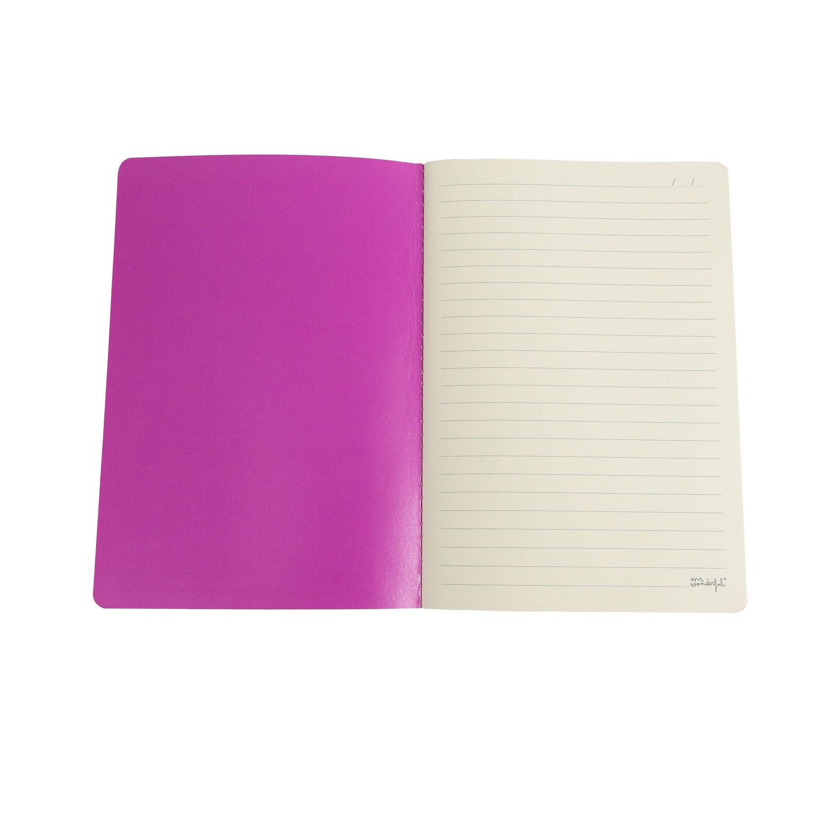 Libreta A5 Mr. Wonderful finita fucsia