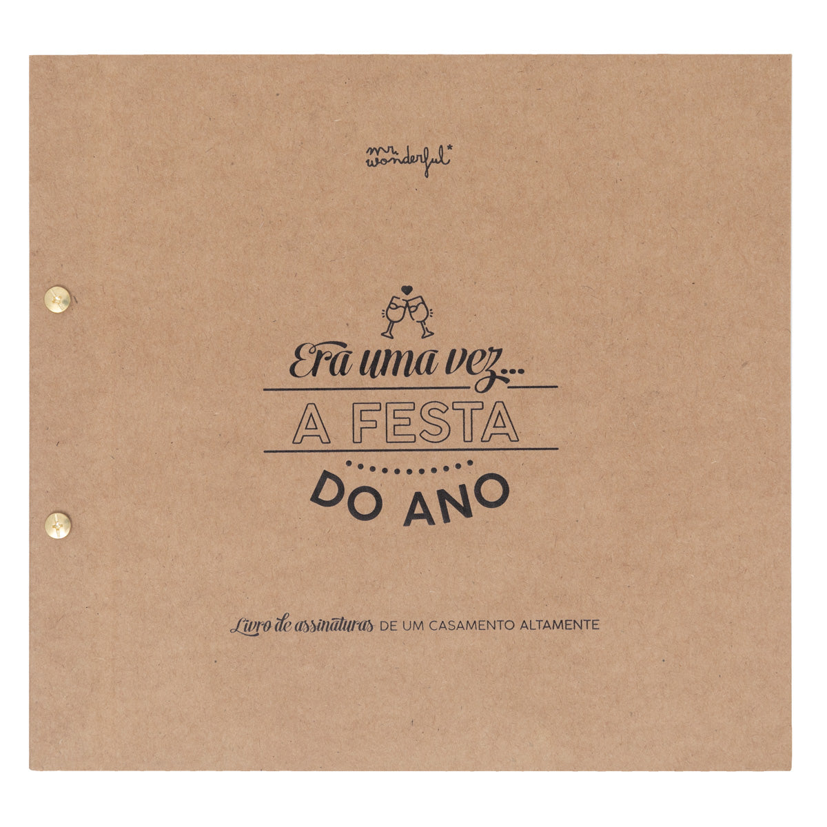 Livro de assinaturas de casamento Iconic - Era uma vez… a festa do ano.