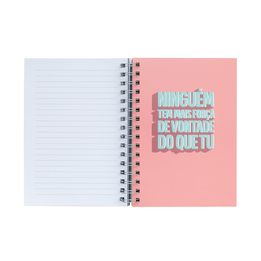 Caderno com frases motivadoras Self Power...