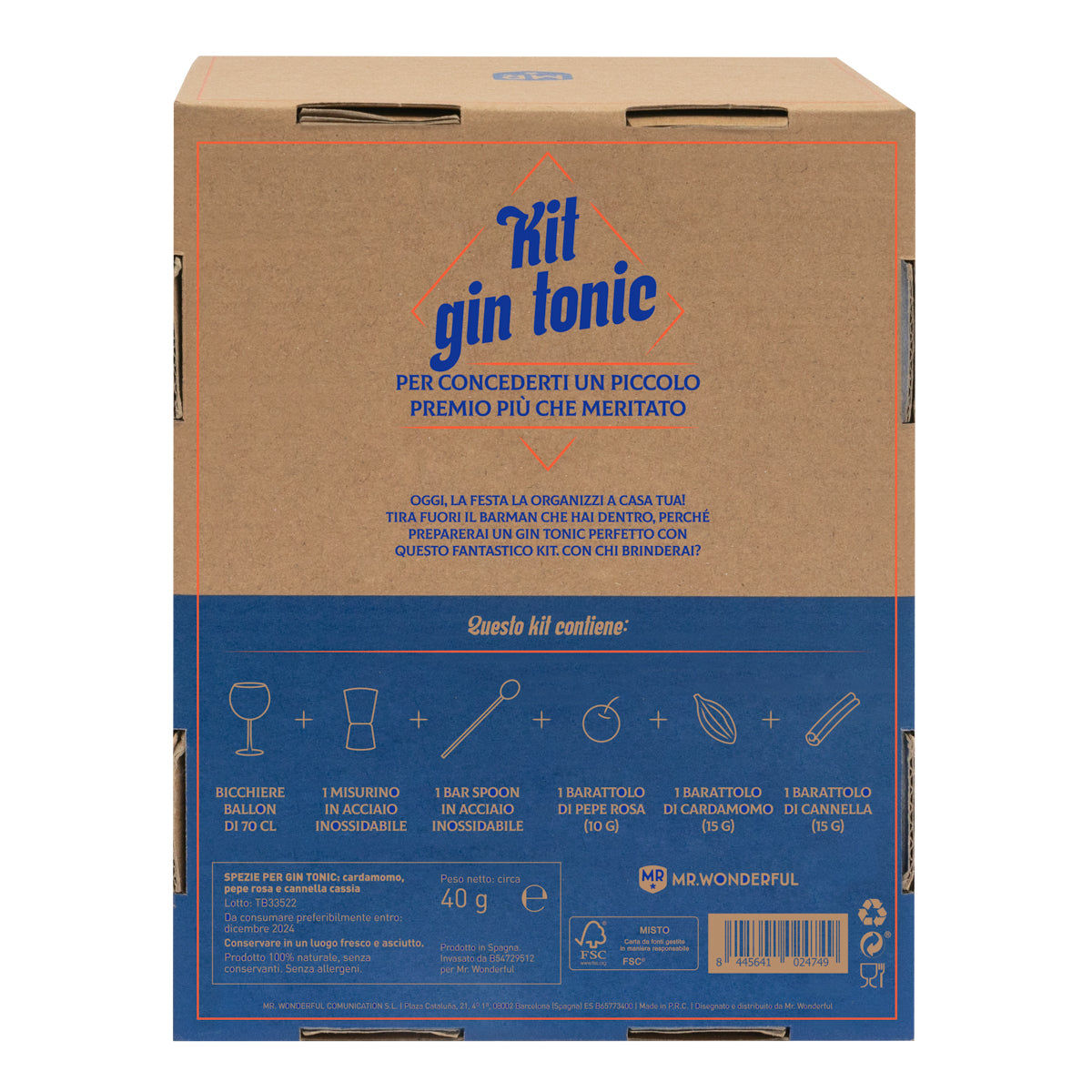 Kit para o gin tônica - Sou um talento nato, essa bebida é a mais digna 