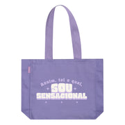 Saco de pano tote bag com mensagem em português Mr. Wonderful - Assim tal e qual, sou sensacional