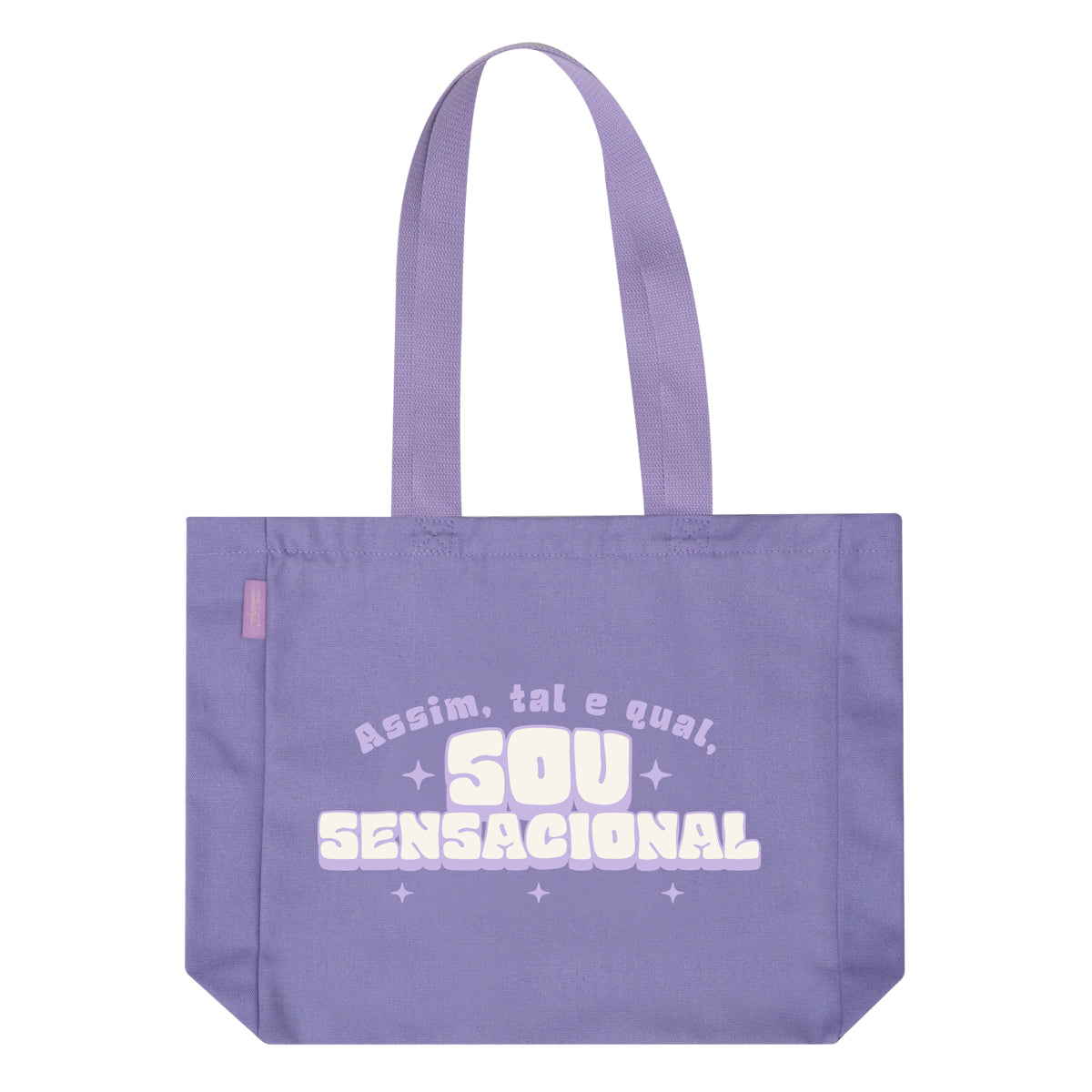 Cabas en toile lilas - Assim tal e qual, sou sensationnel 