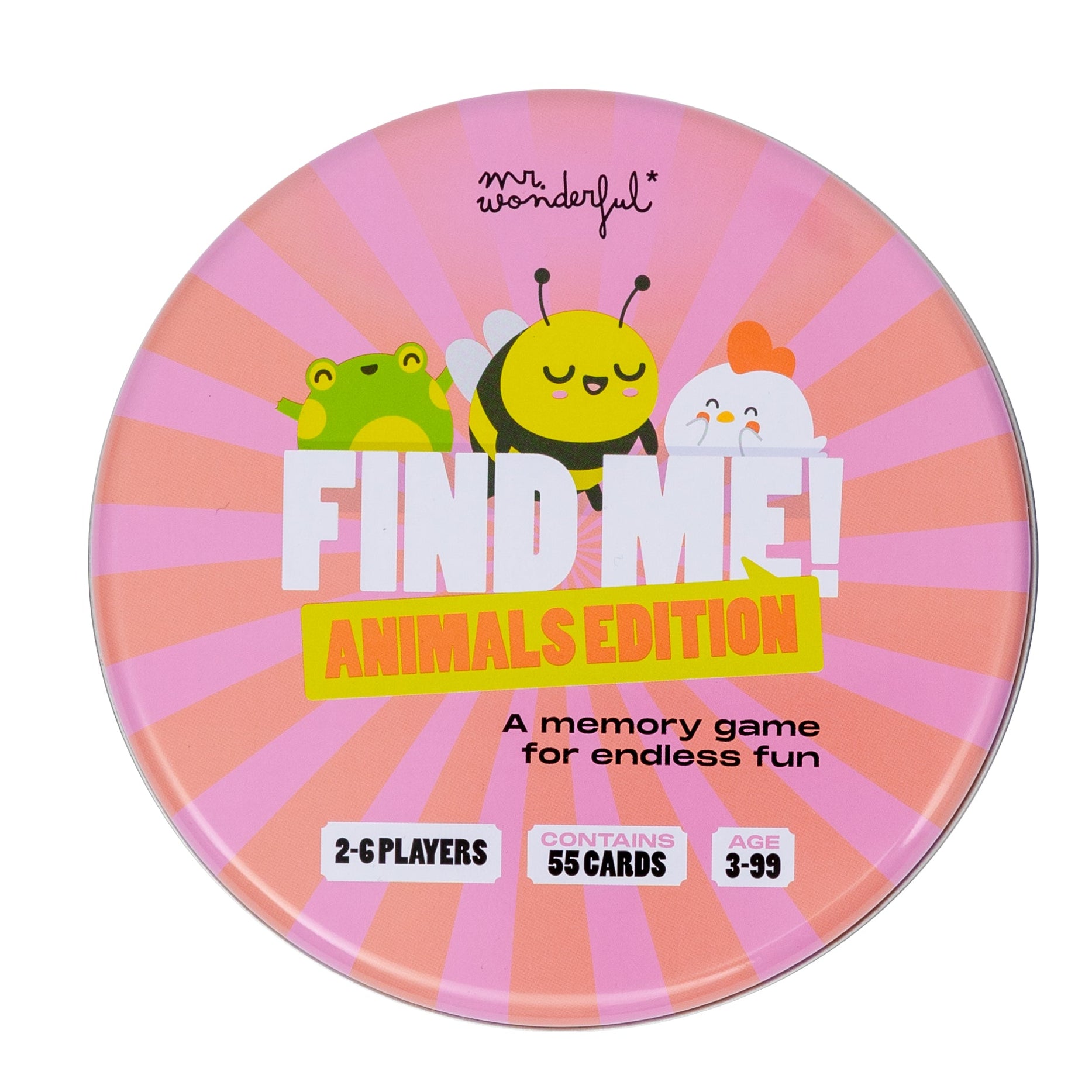 Juego de cartas para niños Mr. Wonderful - Find me! Animals edition