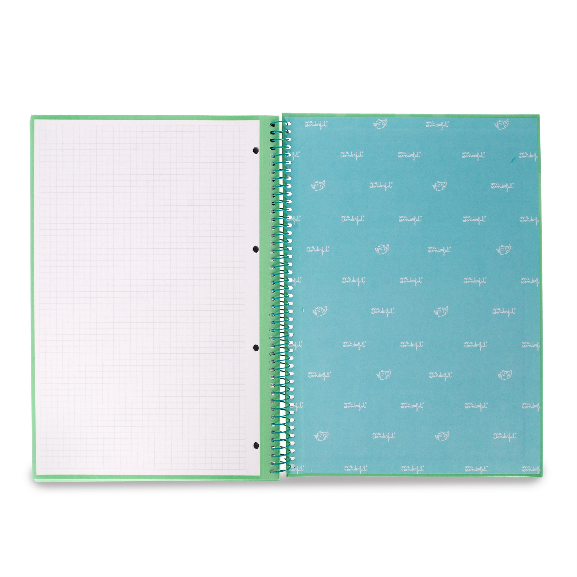 Set de 2 Libretas A4 80 grid and micro-perforated sheets - Rojo y menta