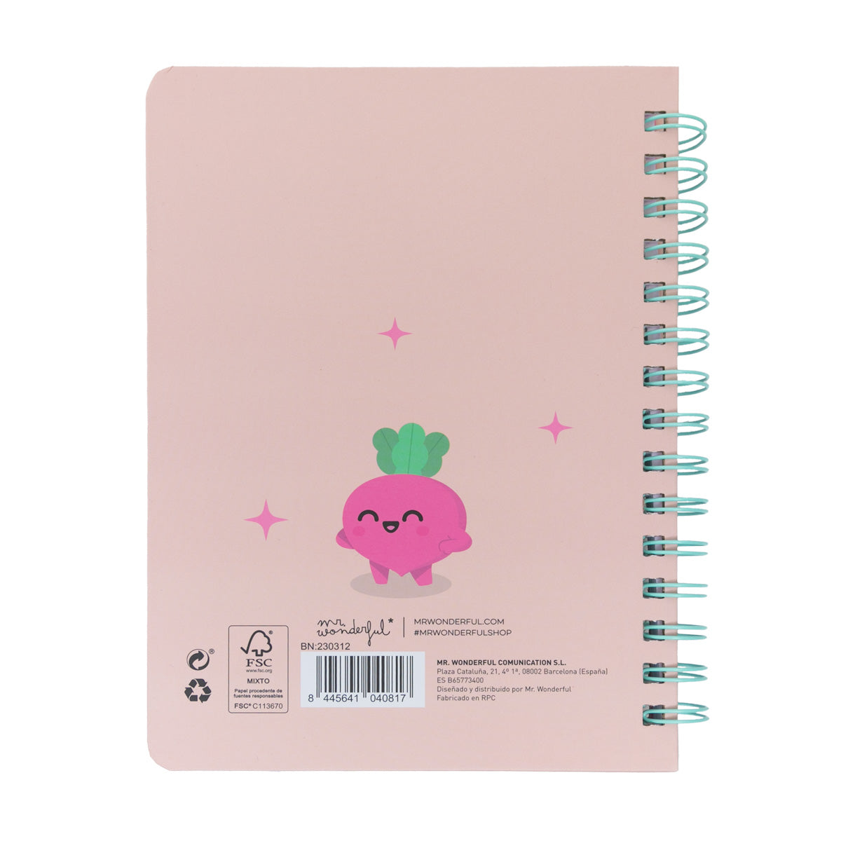 Libreta A5 con squishy Remolacha - Si lo crees, lo creas
