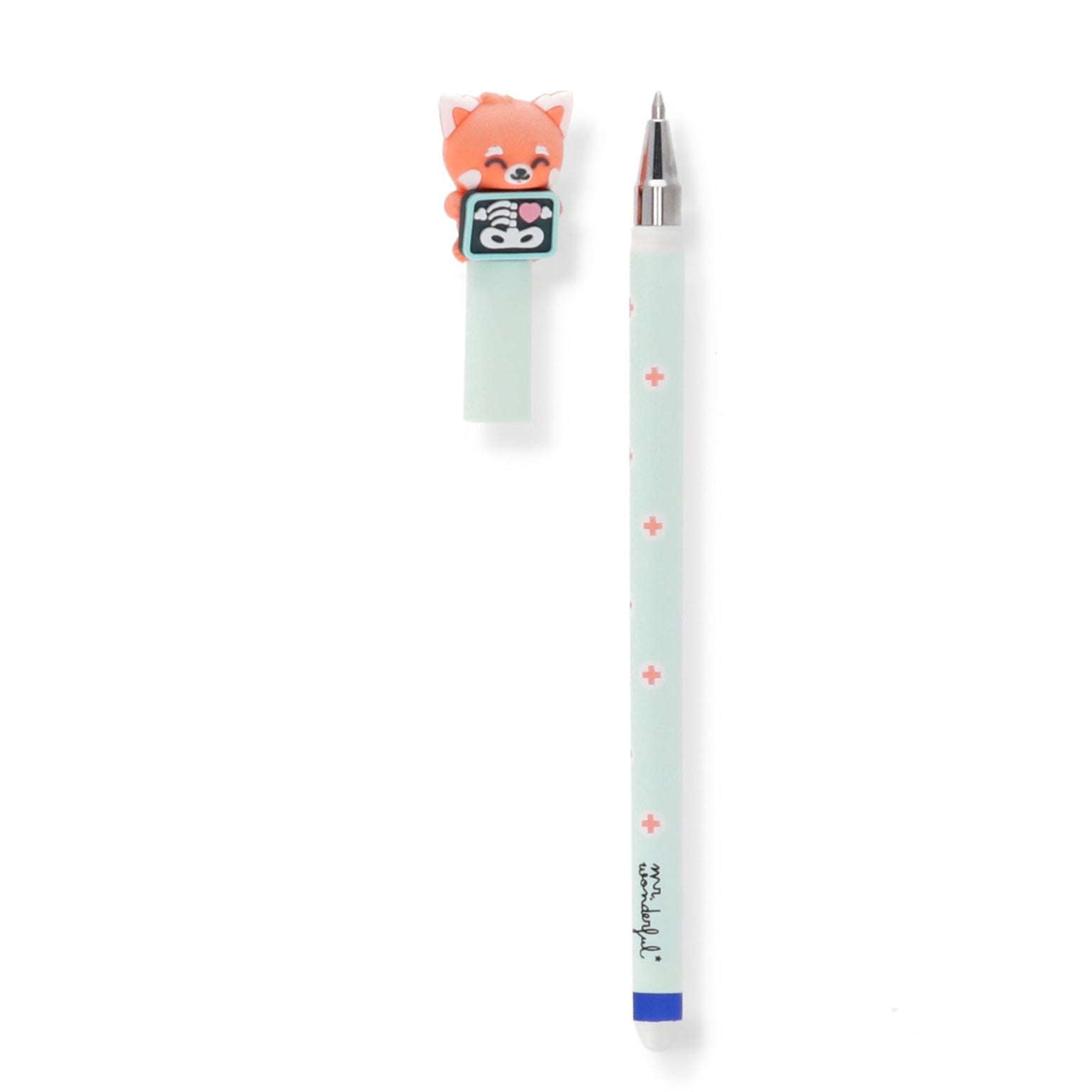Regalo para enfermeras boli borrable Bo-Bo Mr. Wonderful panda rojo con radiografía