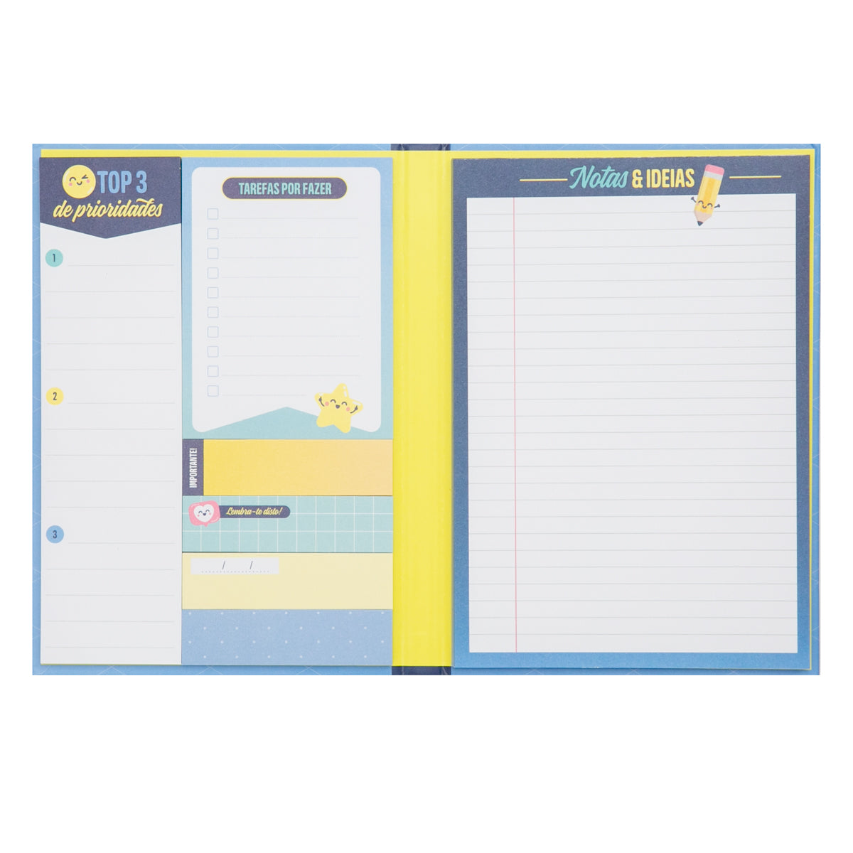 Caderno com notas auto-agrupadas - Tudo o que tenho para lembrar 