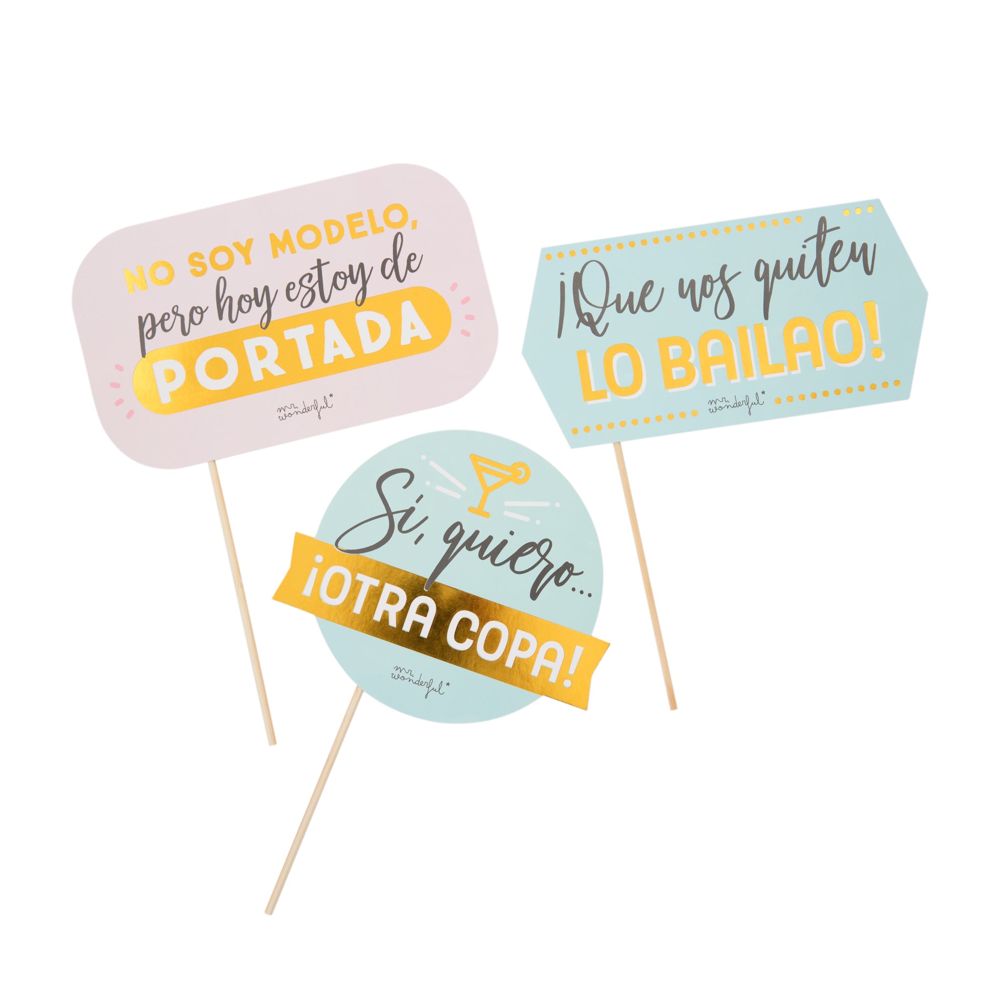 Accesorios para photocall - Mensajes