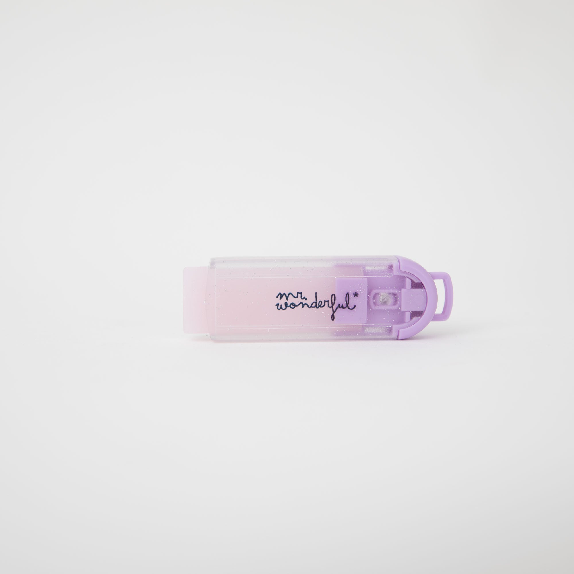 Gomme avec roulette distributrice - Lilas Glitter