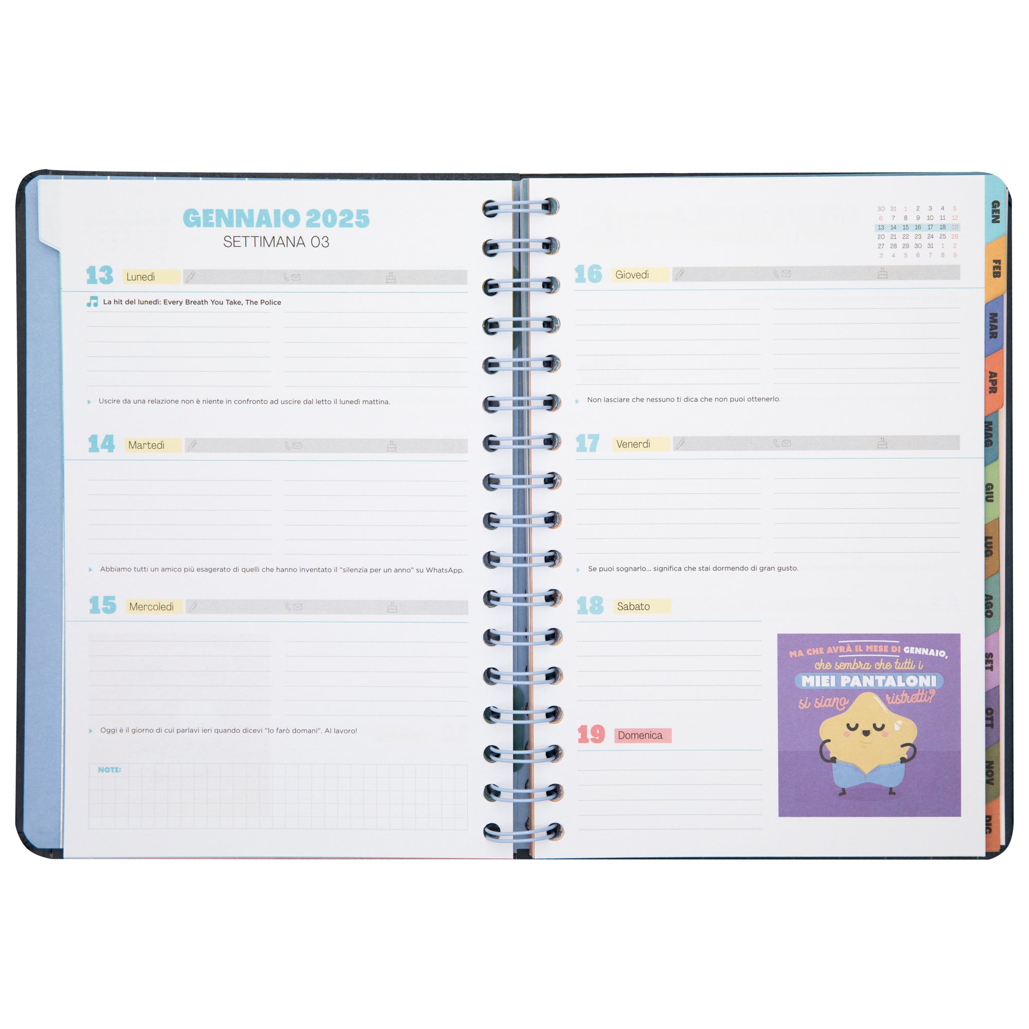 Agenda Wonder 2025 Settimanale - Sognare, realizzare e ricominciare.