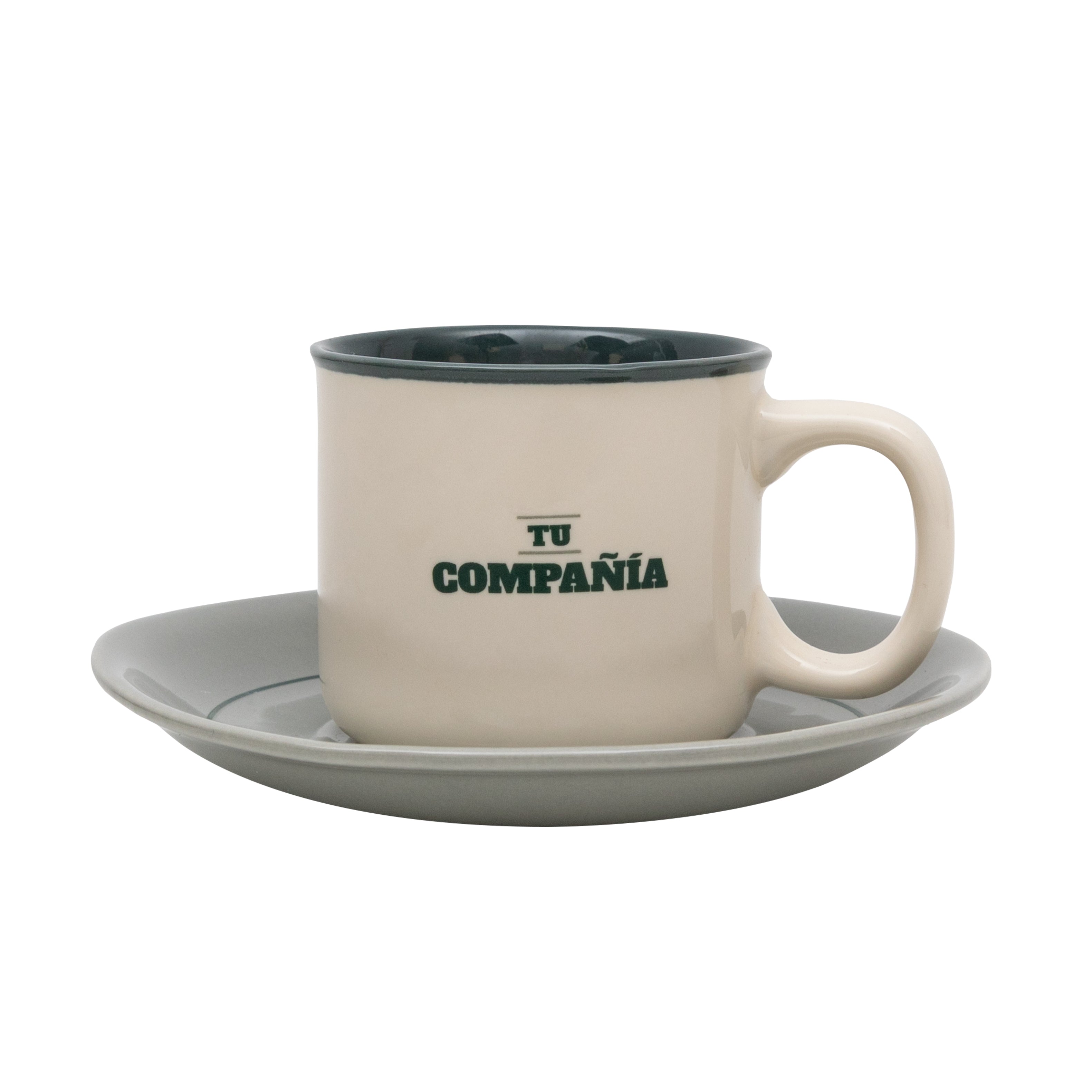 Set de 2 tazas espresso para compartir y sonreír - ¿Lo mejor del día? Tu compañía