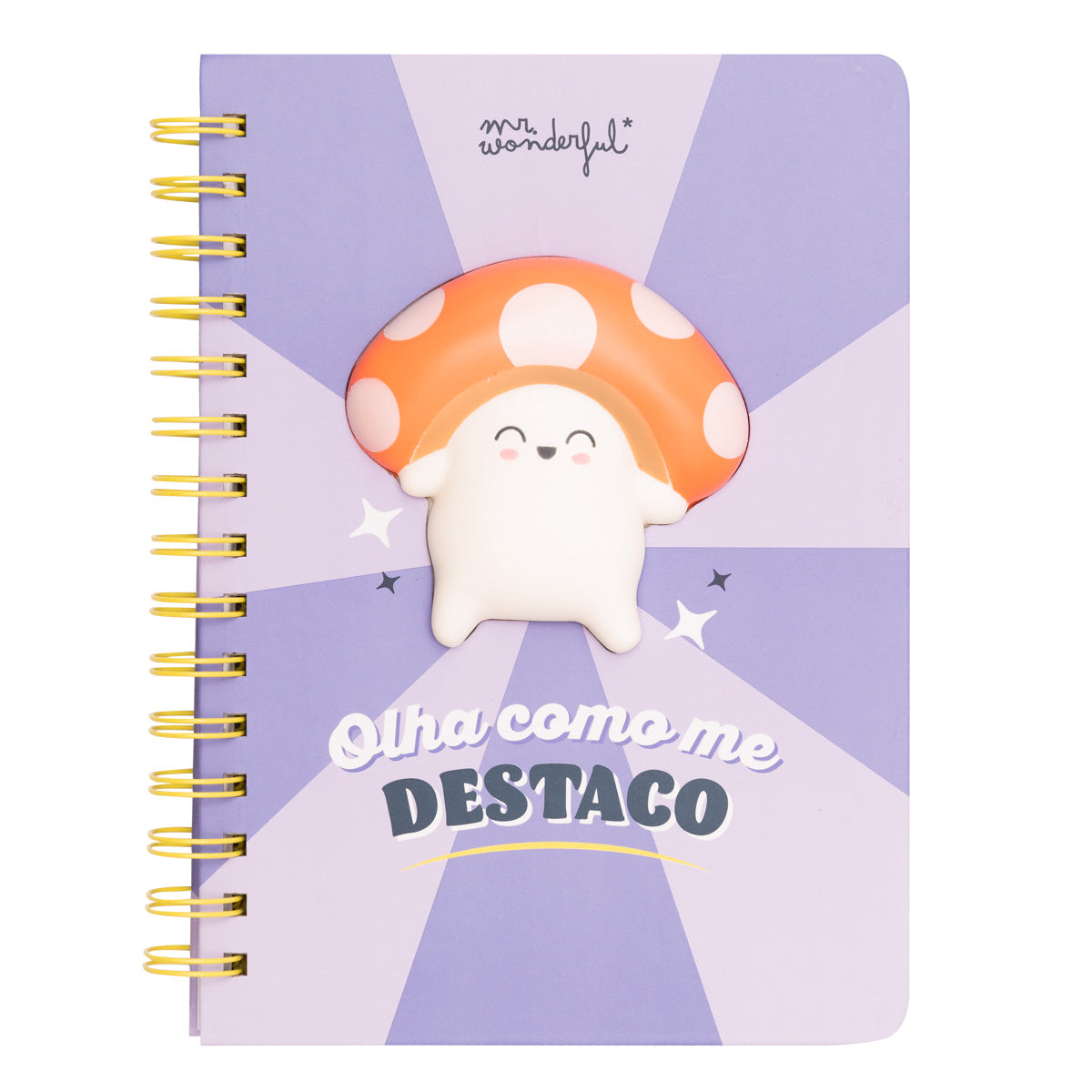 Caderno A5 3D squishy - Olha como eu me destaco 