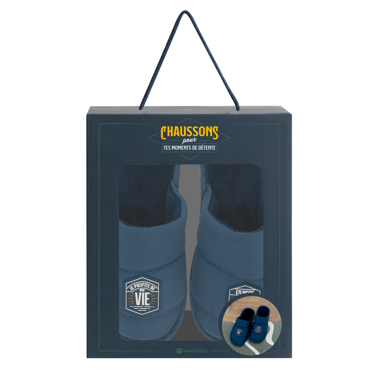 Chaussons T 40-43 - Profitez de la vie en mode « économie d'énergie » 