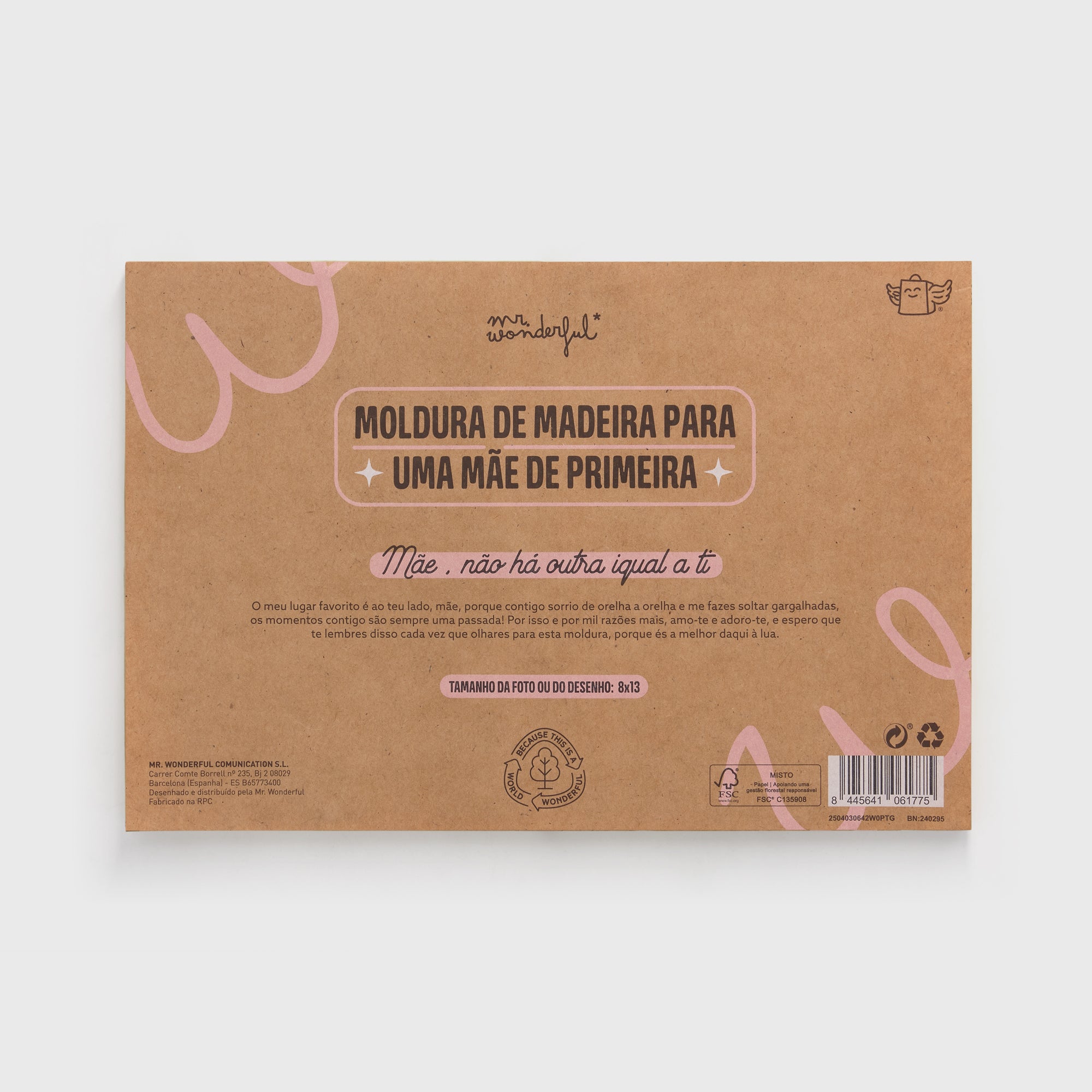 Moldura de madeira 8x13 - Definição "Mãe"