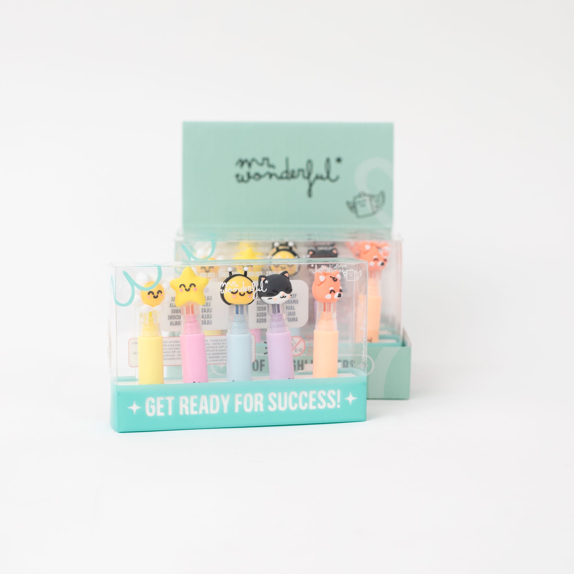Set de 5 subrayadores pastel – Colores suaves, ideas brillantes - Live in colour