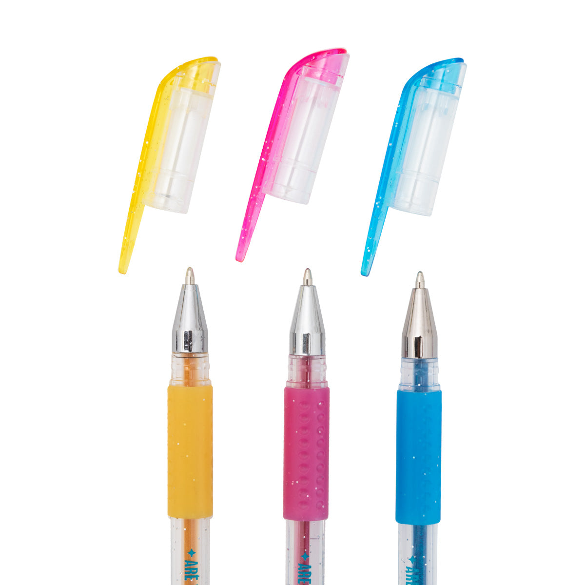 Set of markers, pens and stencils for marvelous designs.