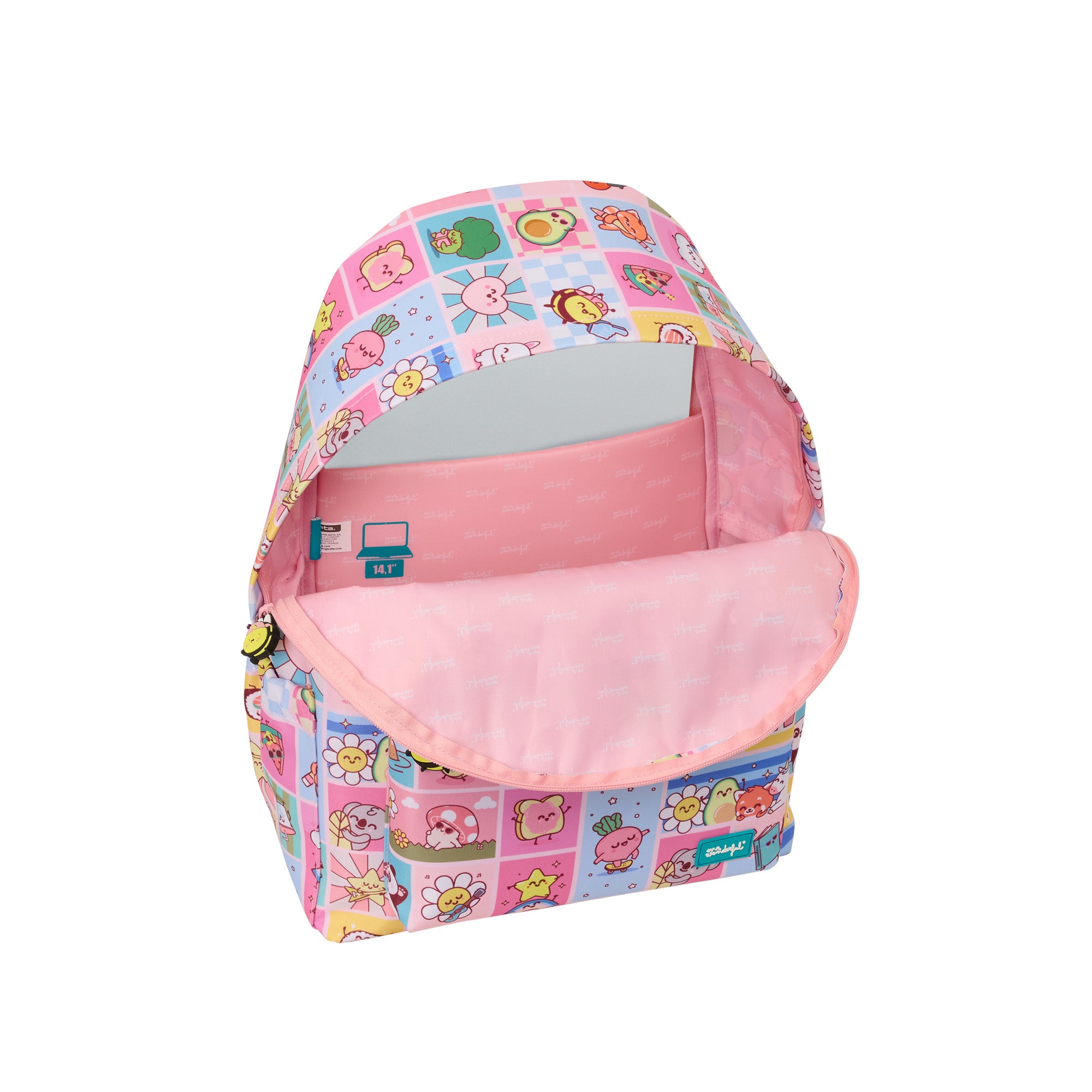 Zaino scolastico con scomparto per laptop - Wonder Comic