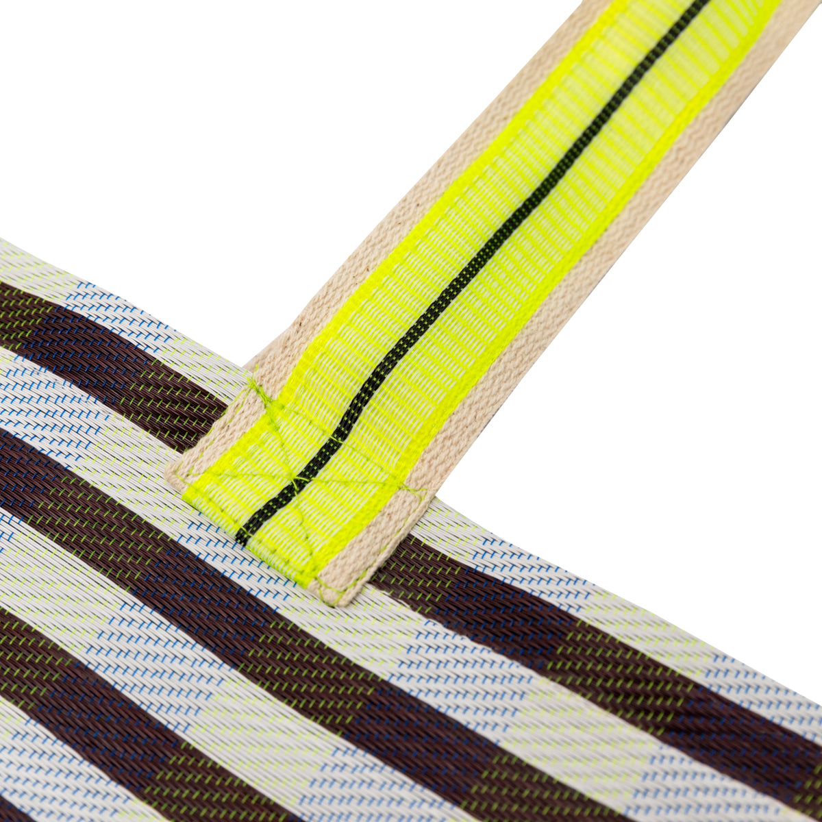 Stripe pattern bag - Black and white