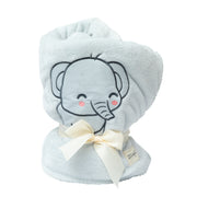 Soft baby blanket - Grey elephant.
