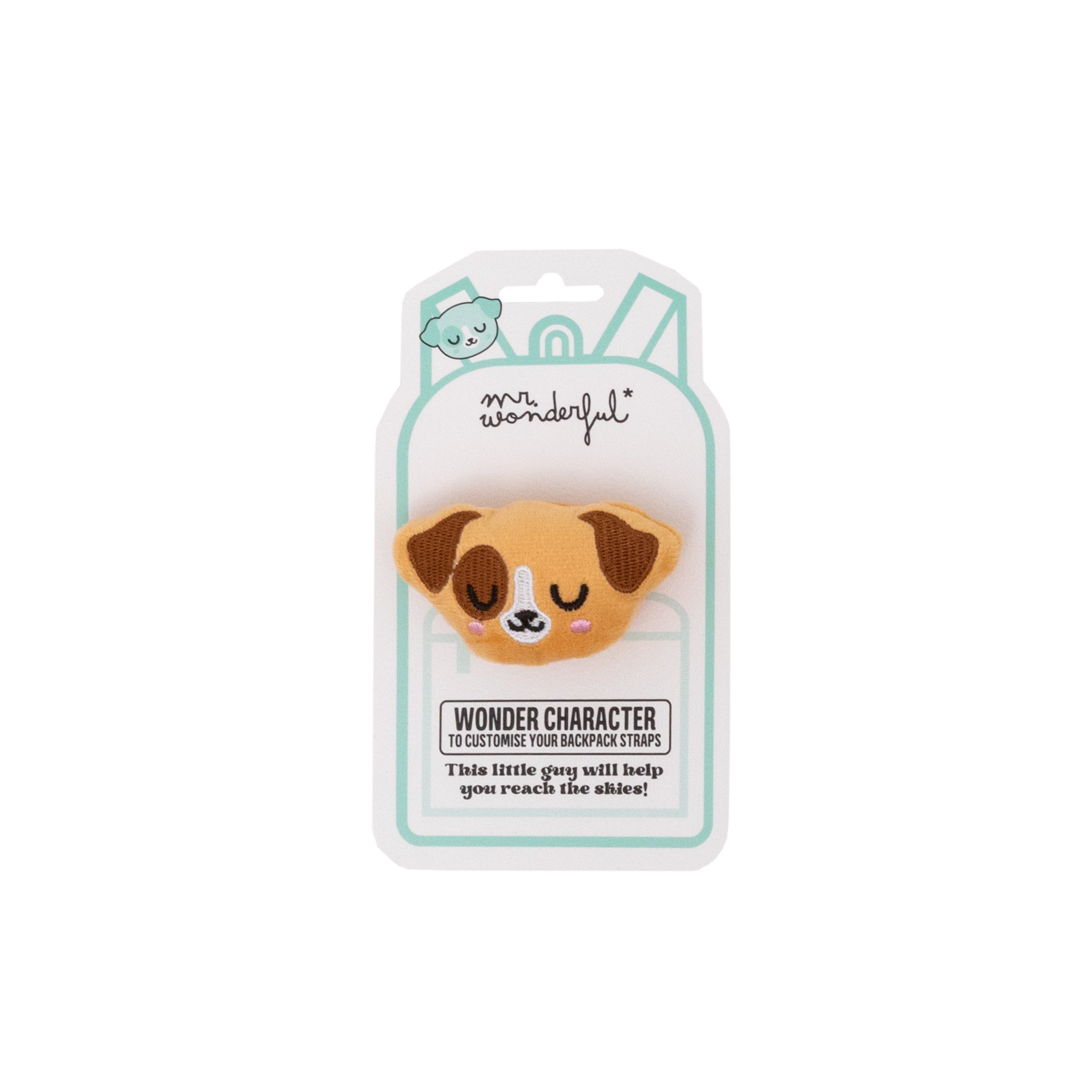 Wonder character to customise your backpack straps - Dog.