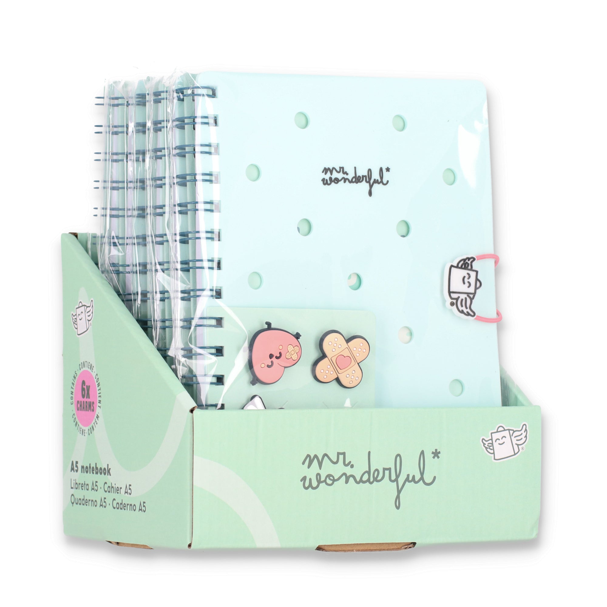 Libreta A5 con charms - I call it a good day if I get smiles on my way