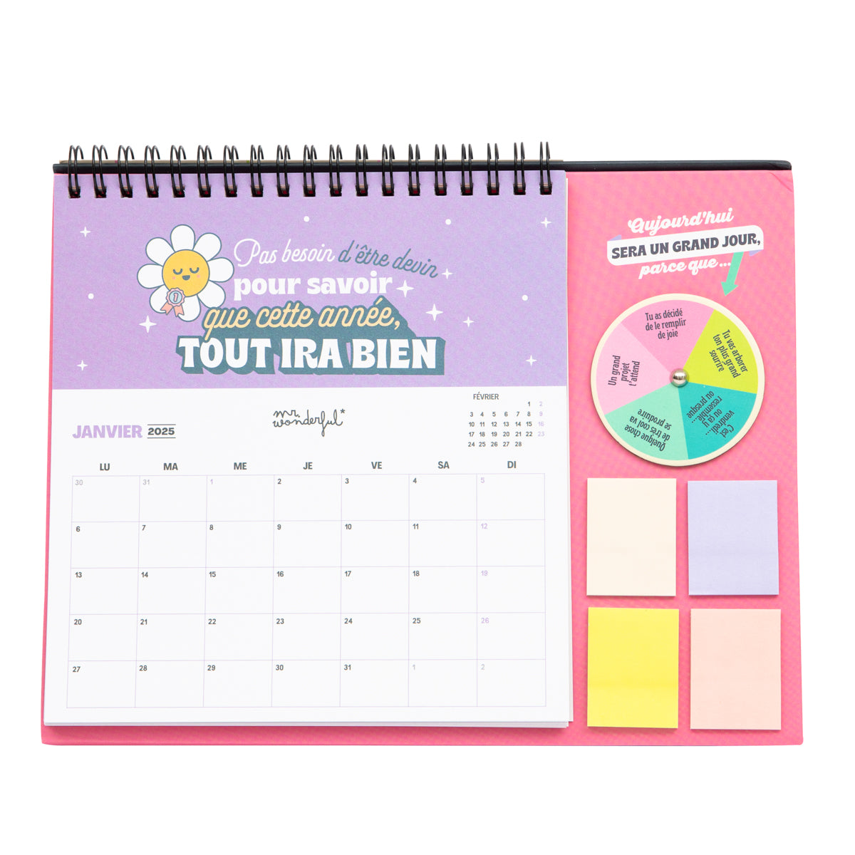 Calendrier du bureau avec roulette 2025 - 2025… et action !