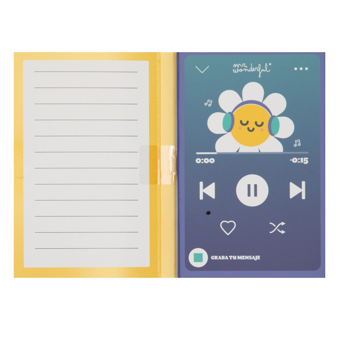 Postal con grabador de mensaje audio - Presta atención un momento y escucha lo que te cuento.