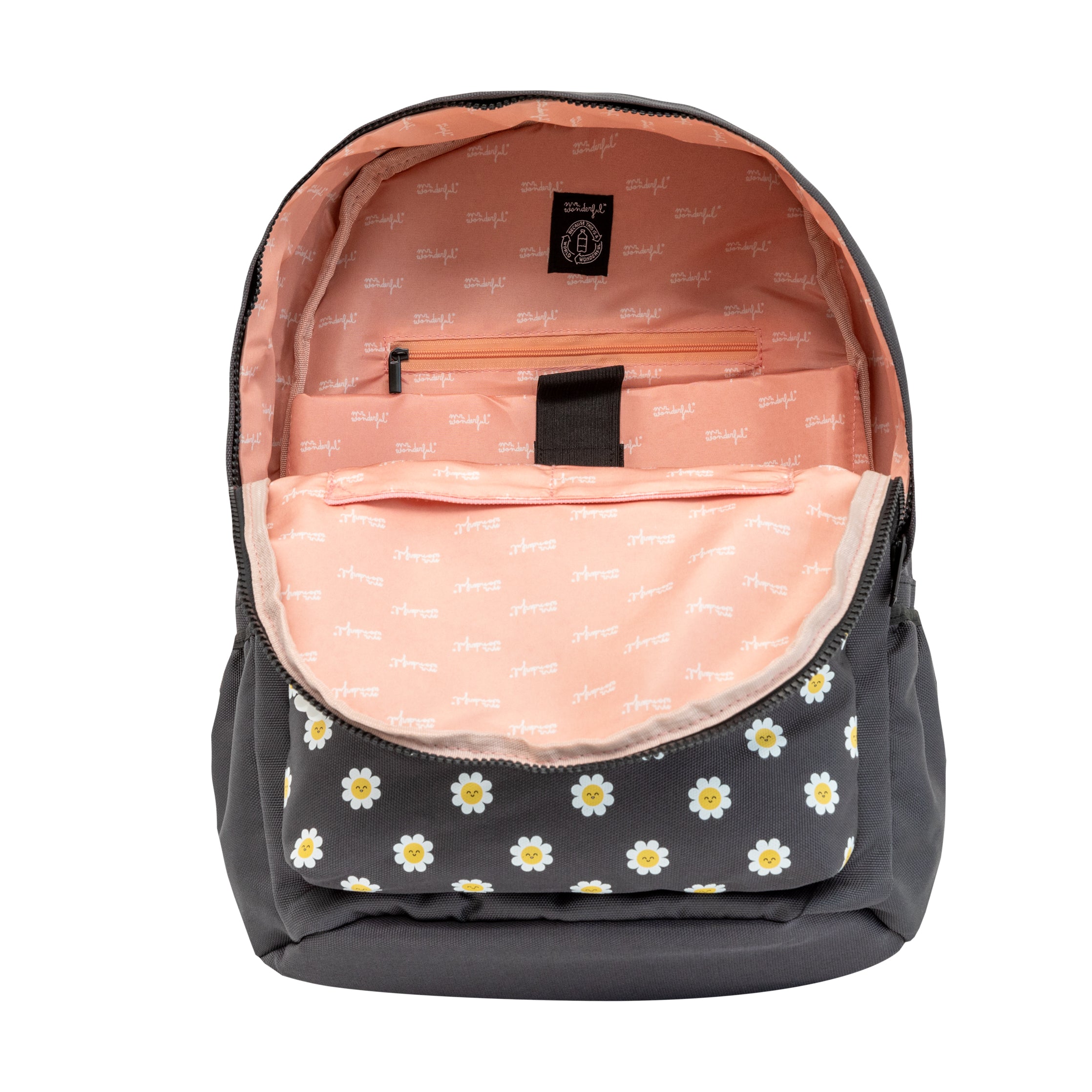 Backpack Wonder Daisy grey - My plan is to have fun