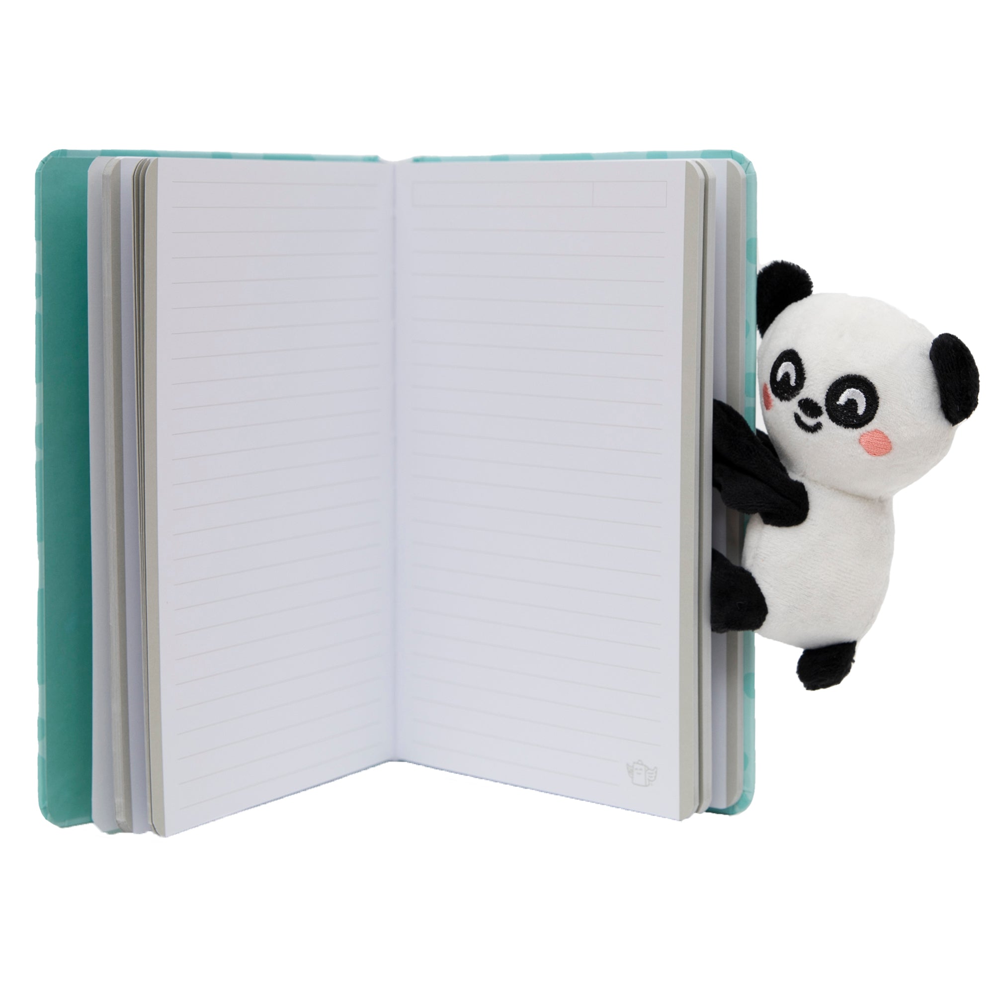 Quaderno A5 con peluche panda - Be your best self