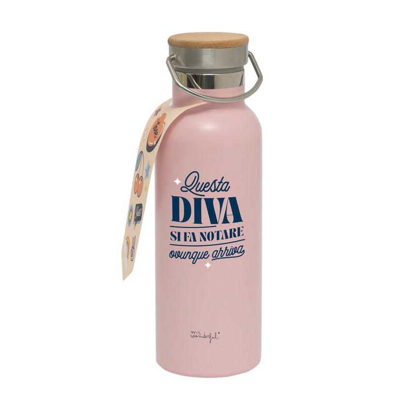 Bottiglia termica personalizzabile - Questa diva si fa notare ovunque arriva