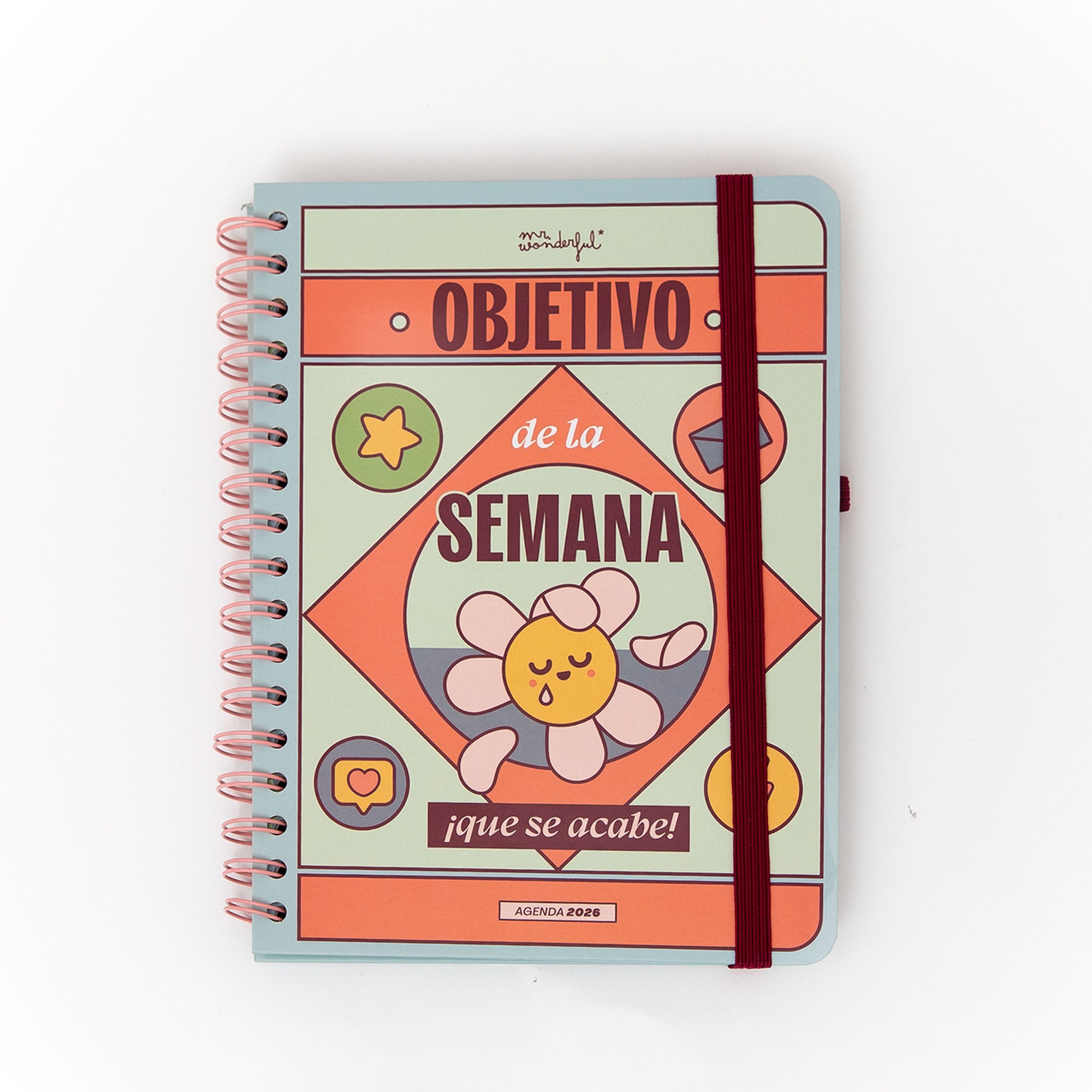 Set de Agenda Wonder pequeña 2026 Semanal + boli | Mr.Wonderful