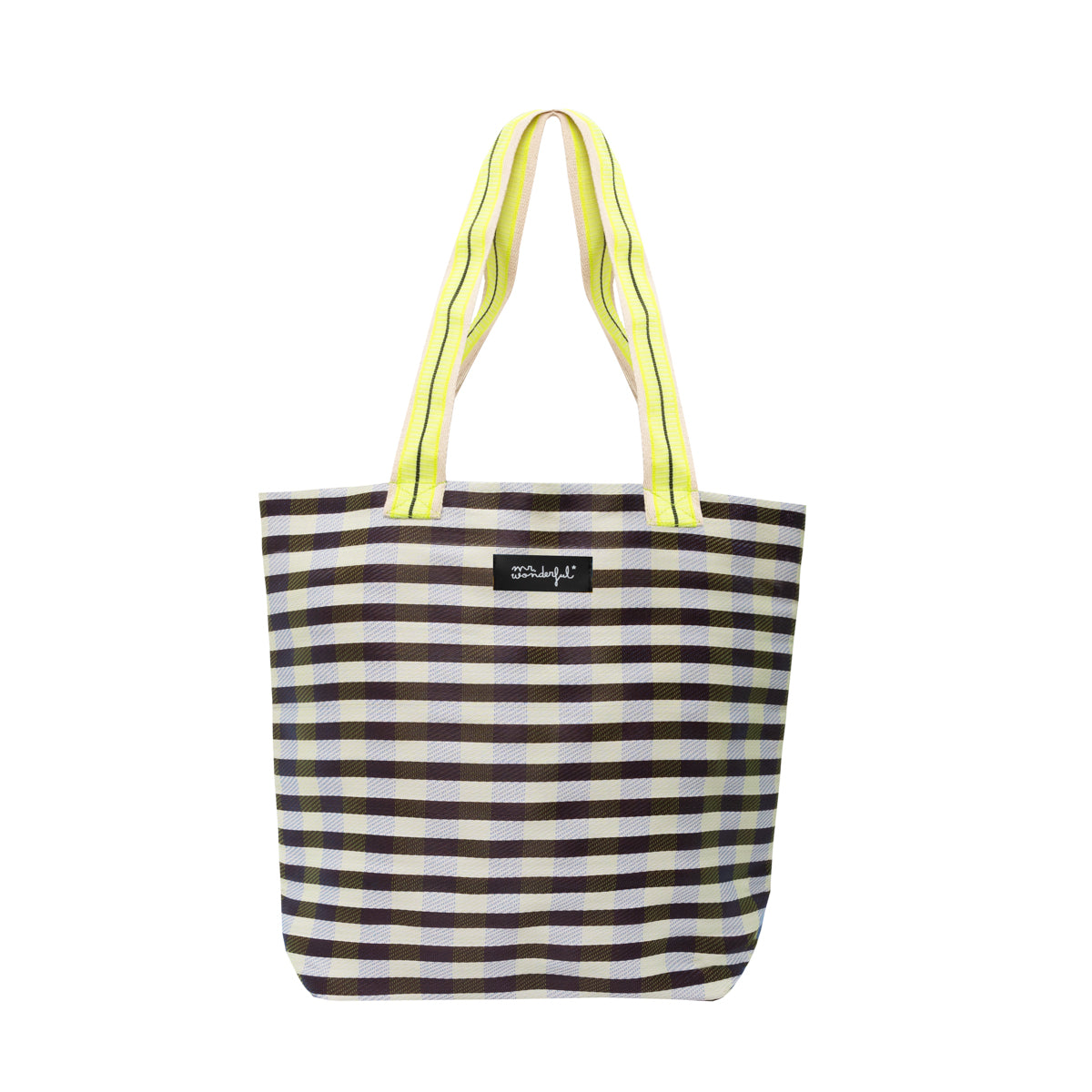 Stripe pattern bag - Black and white