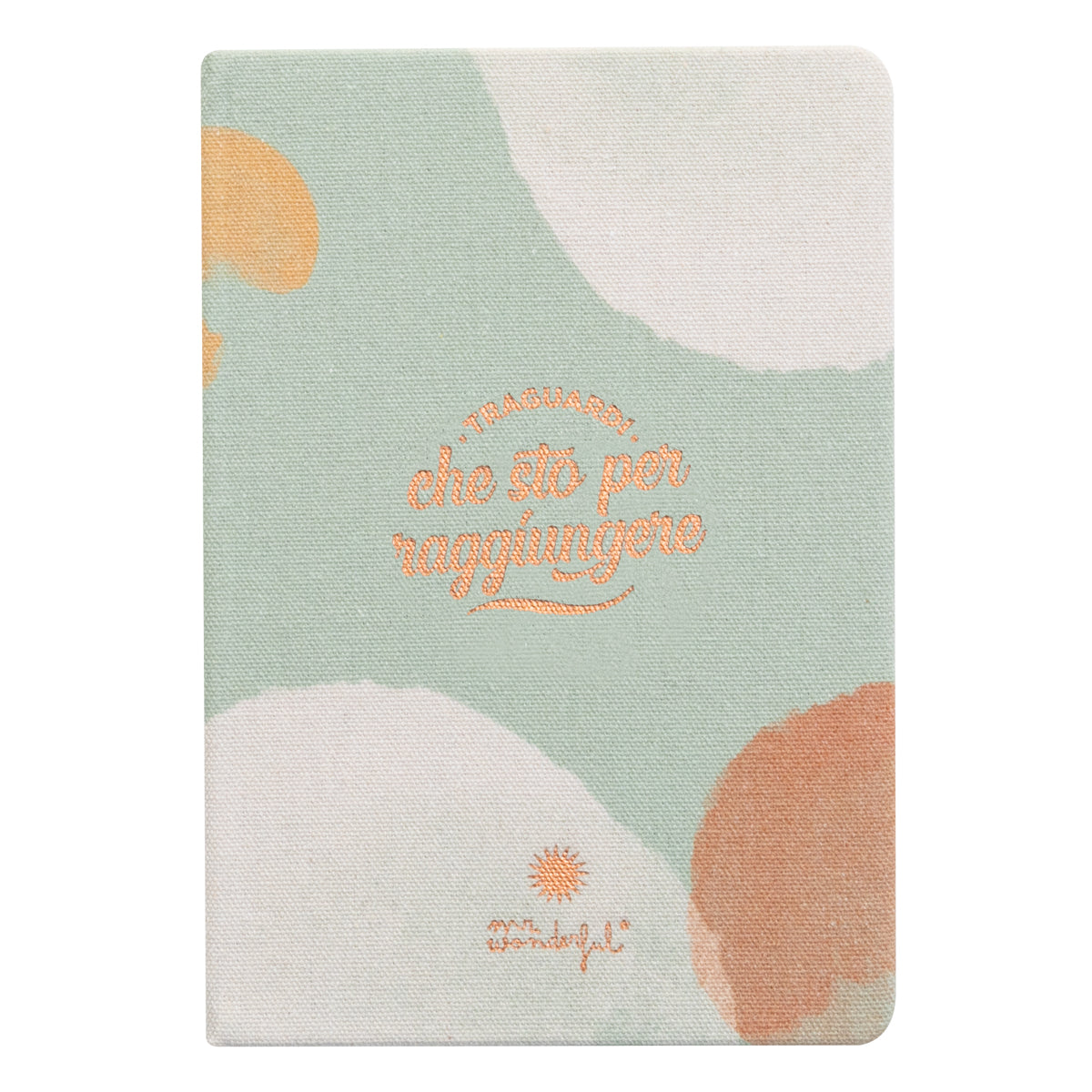 Quaderno A5 con messaggio in italiano Mr. Wonderful - Traguardi che sto per raggiungere