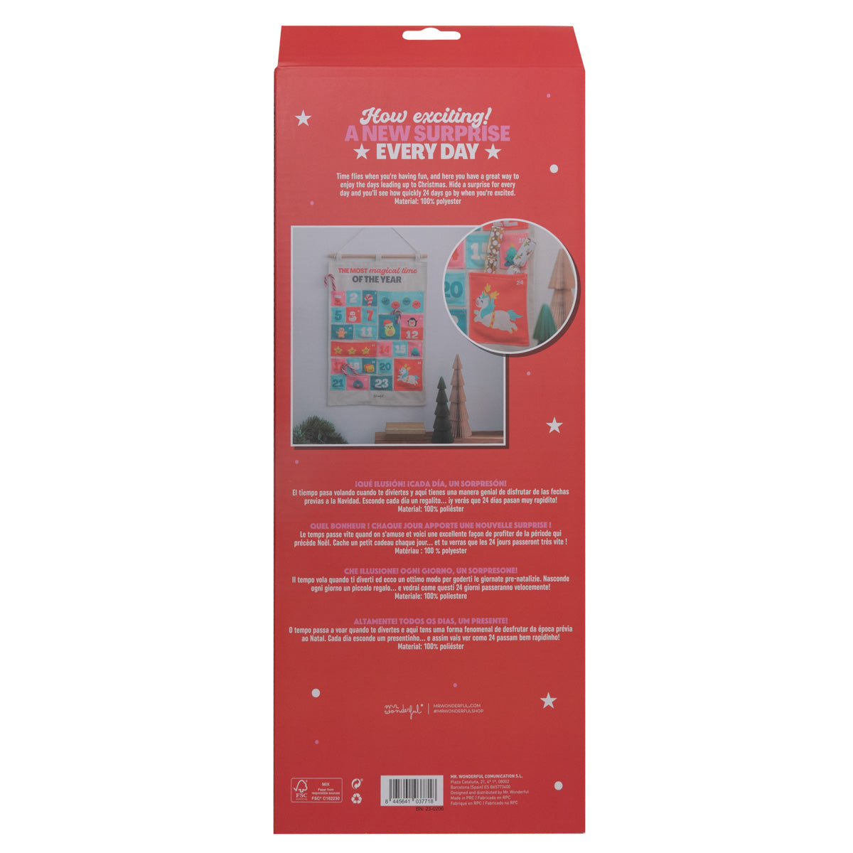 Fabric Advent calendar - The most magical time of the year