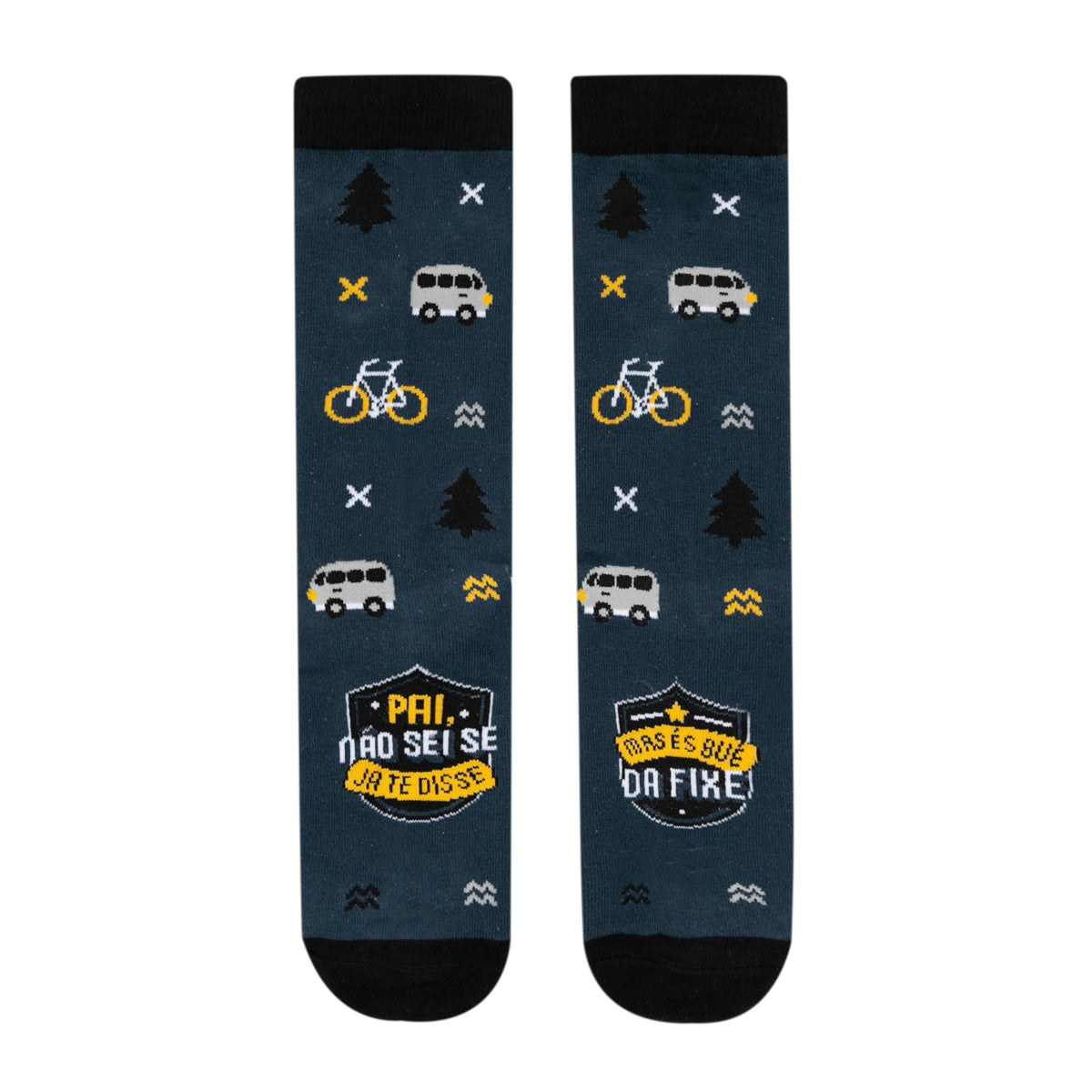 Meias com mensagem para pais Mr. wonderful Tamanho 42-46 para o campeão dos pais