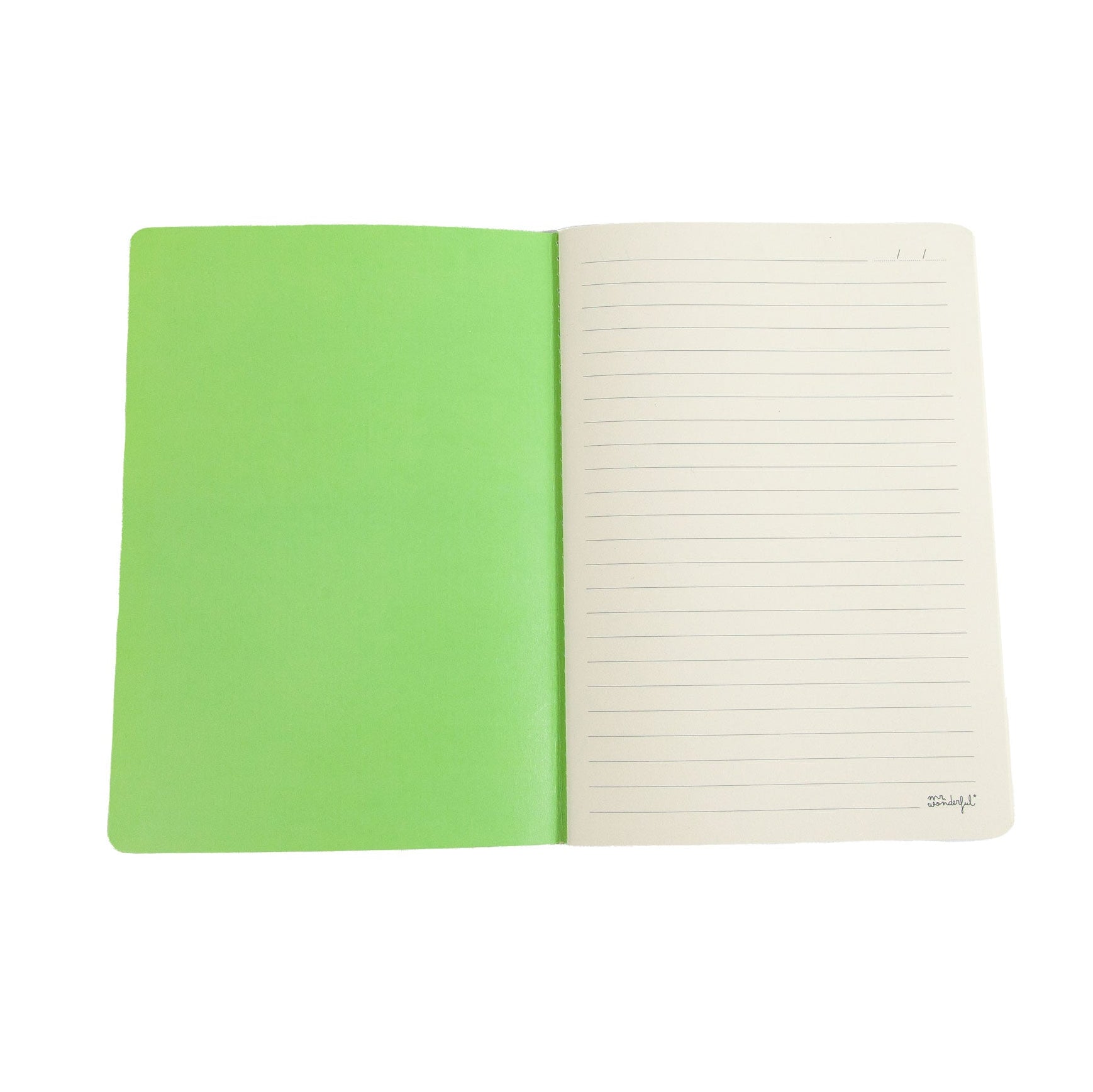 Libreta A5 Mr. Wonderful finita verde