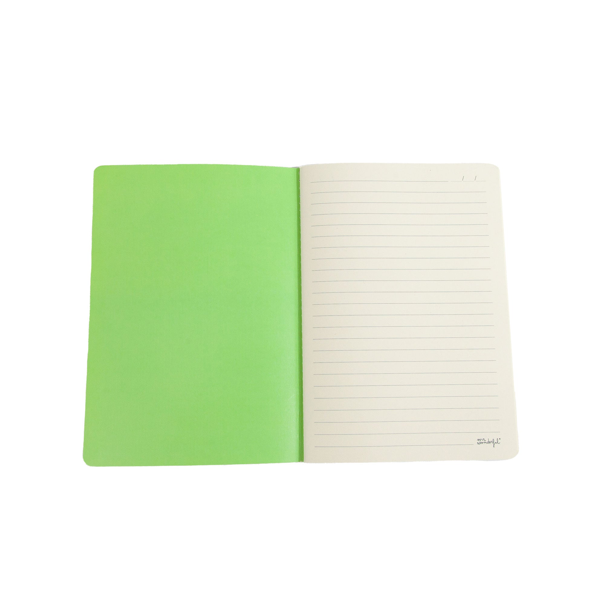 Libreta A5 - Green and blue stripes