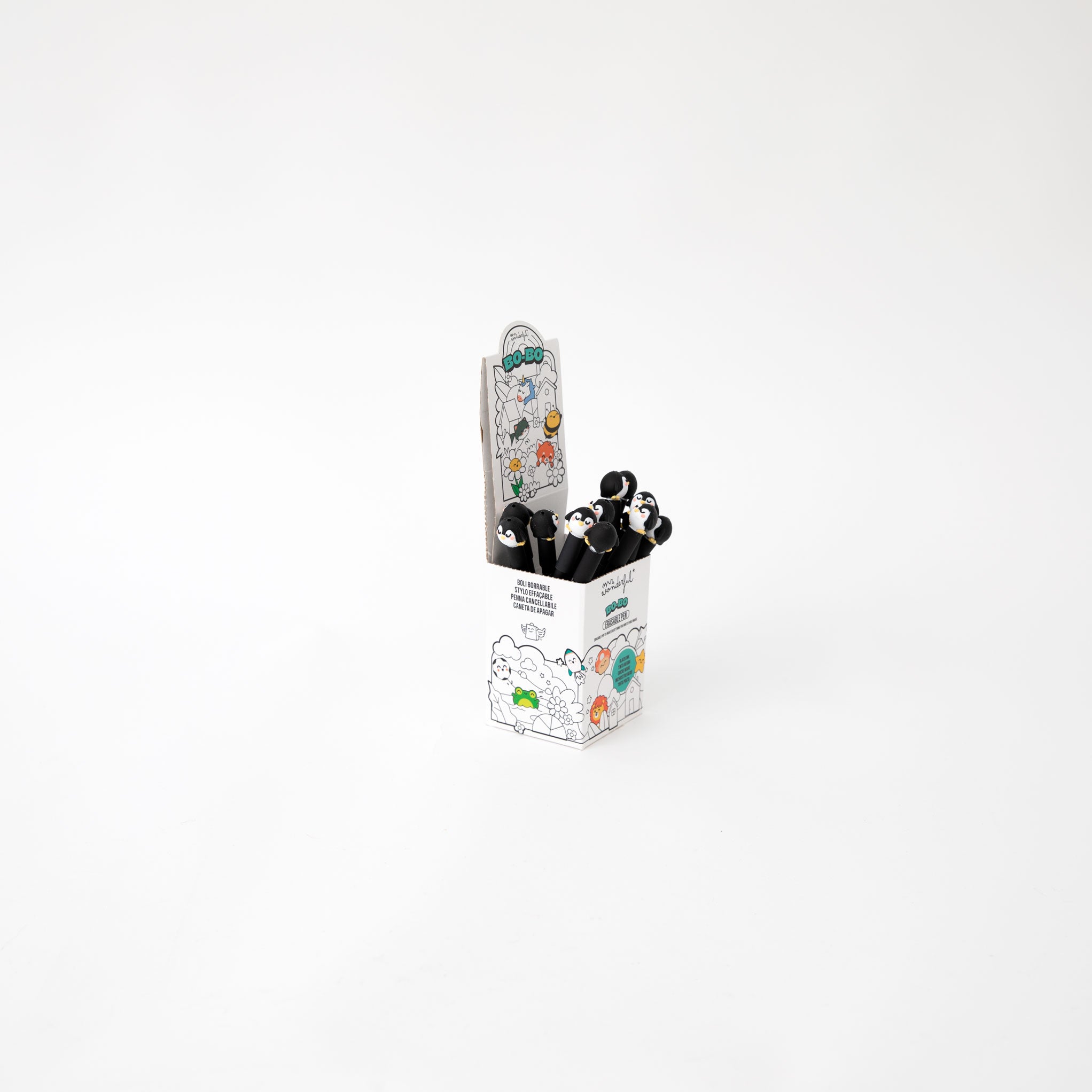 Stylo effaçable Bo-Bo Penguin - Cool est mon humeur préférée
