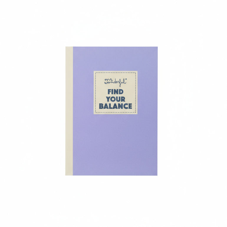 Set de 3 libretas A6 para mujeres de Mr. Wonderful - Find your balance
