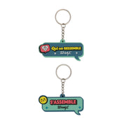 Set de 2 porte-clés pour les amies Mr. Wonderful - Qui se ressemble s'assemble